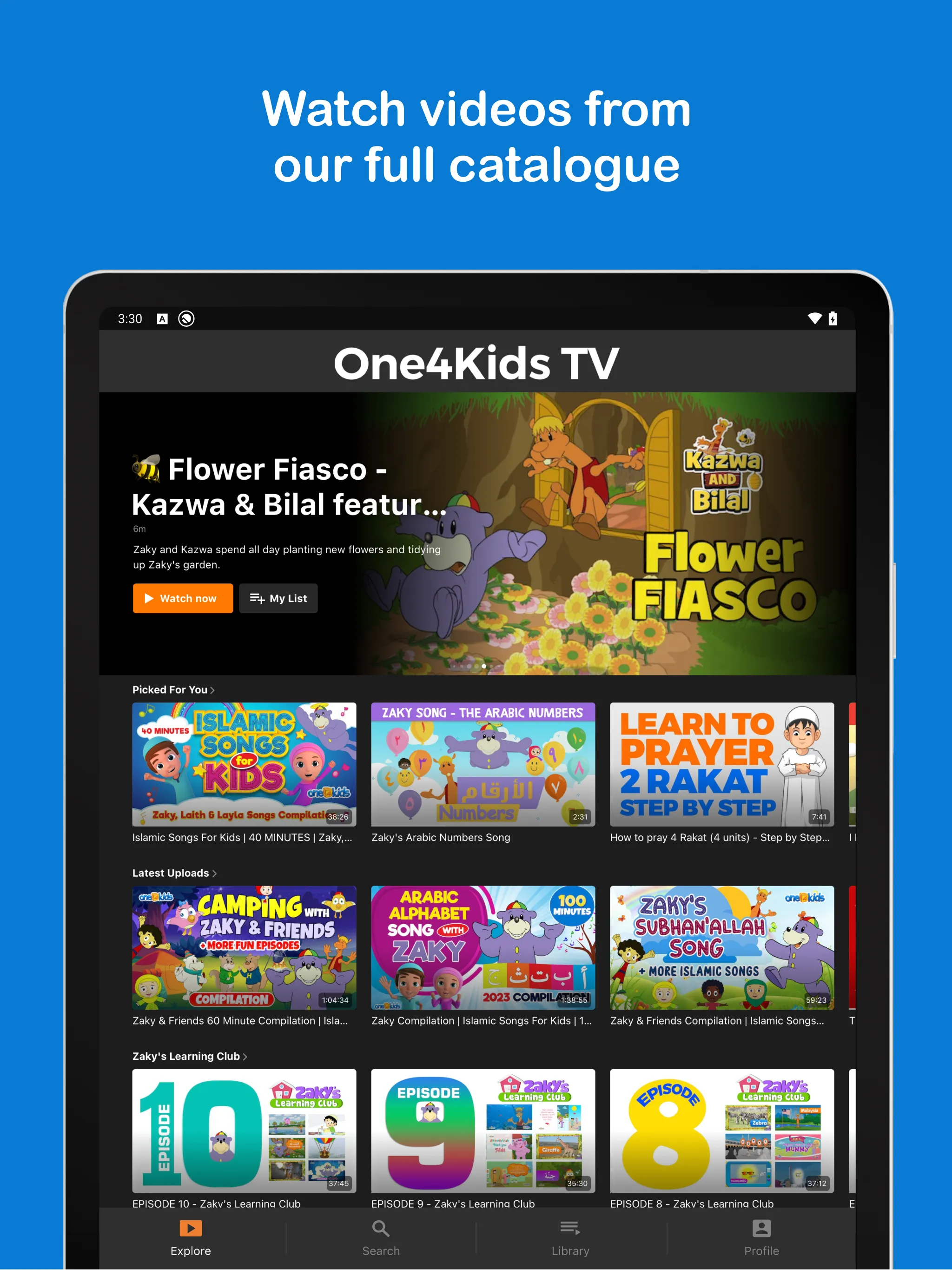 One4kids TV | Indus Appstore | Screenshot