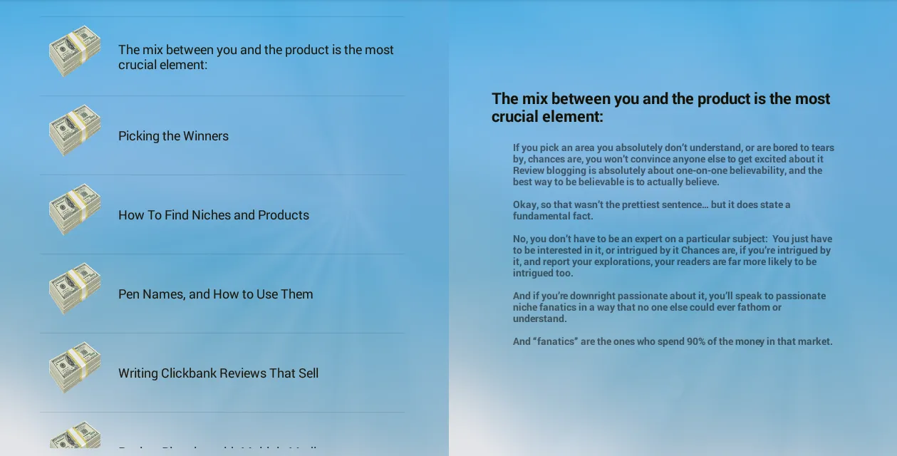 Clickbank Affiliate Tips Guide | Indus Appstore | Screenshot