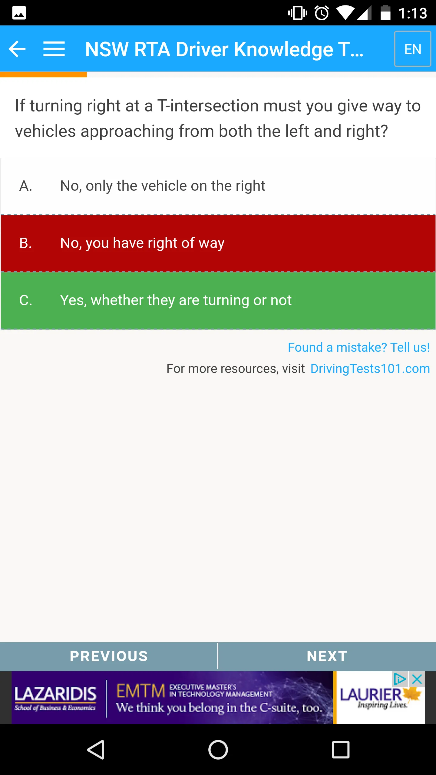 Australian Driving Tests | Indus Appstore | Screenshot