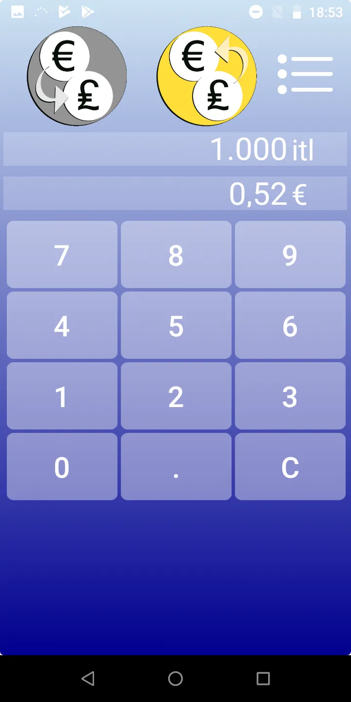 Italian Lira Euro Converter | Indus Appstore | Screenshot