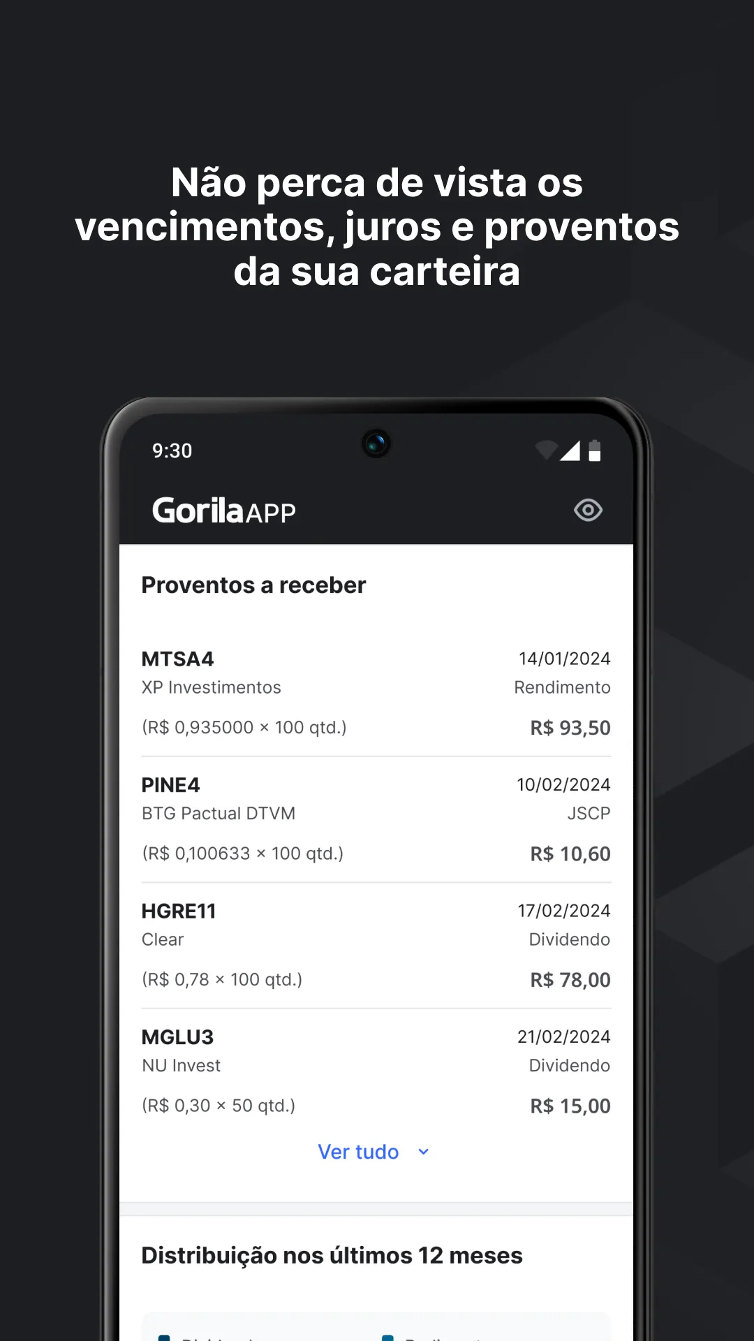 Gorila: gestão de investimento | Indus Appstore | Screenshot