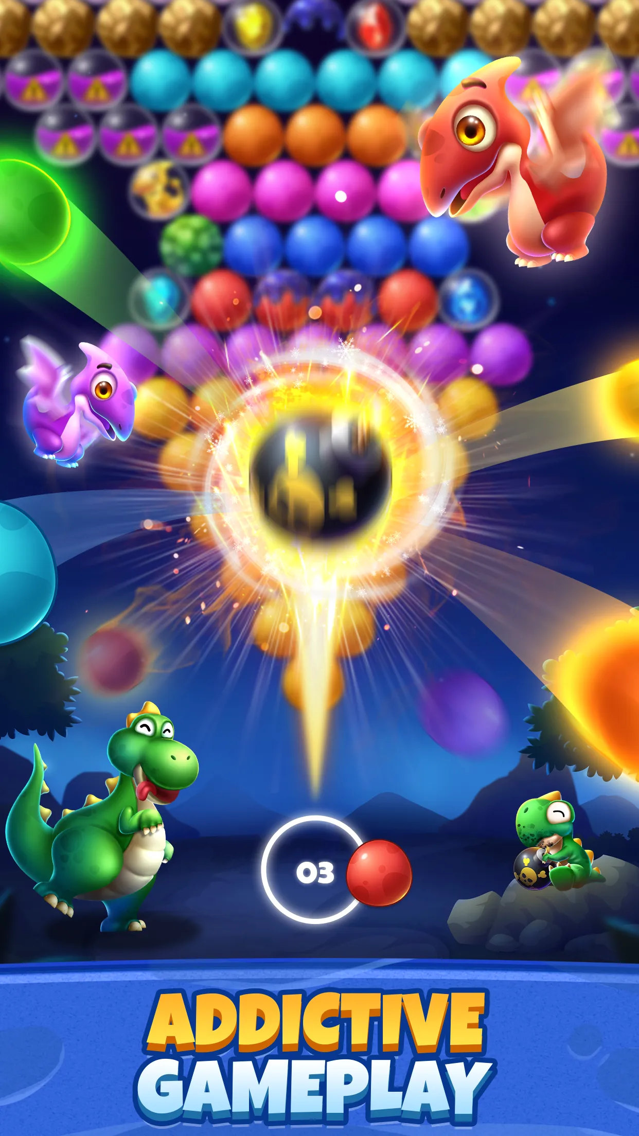 Bubble Shooter Primitive Eggs | Indus Appstore | Screenshot