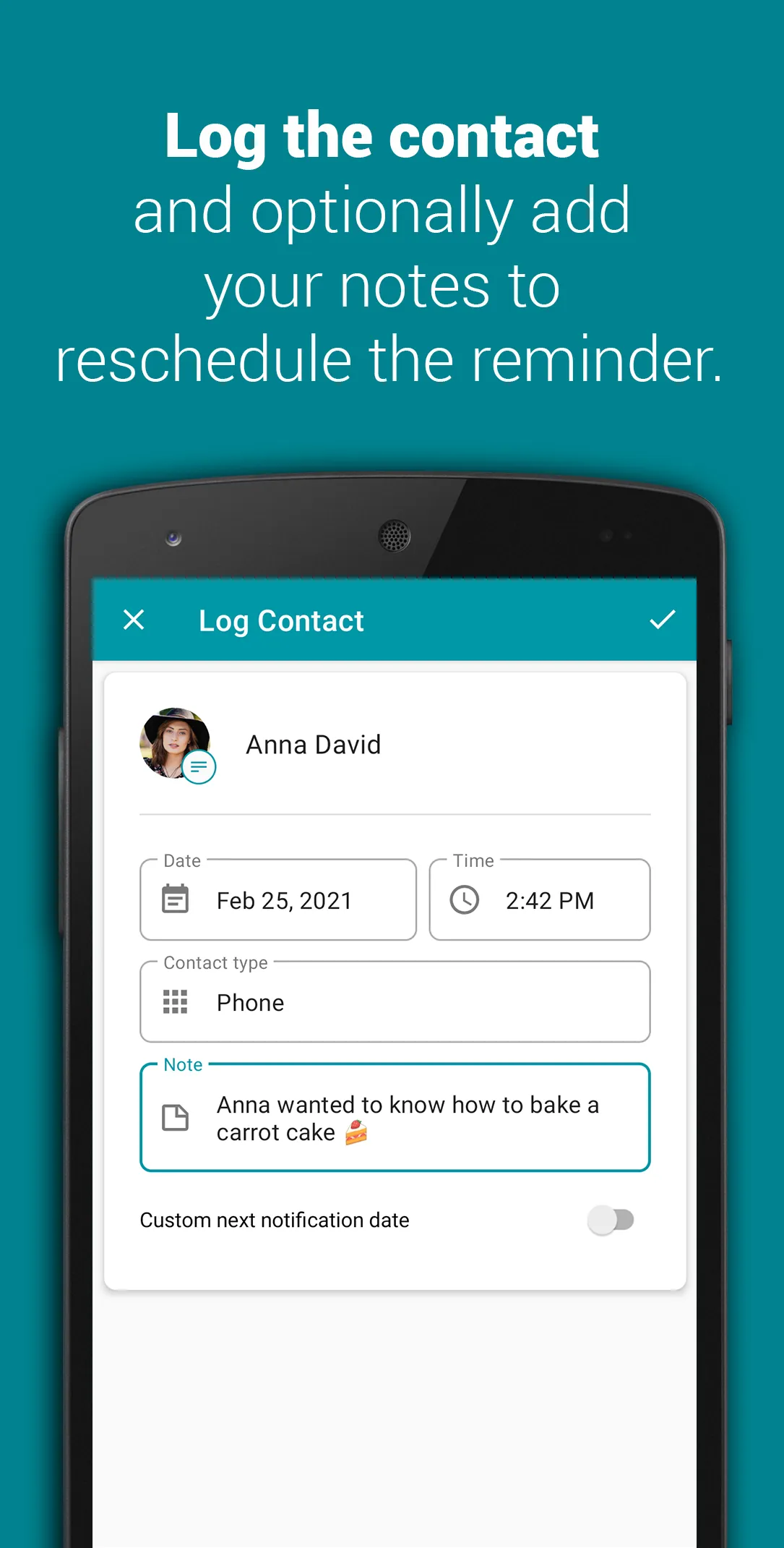 Smart Contact Reminder | Indus Appstore | Screenshot