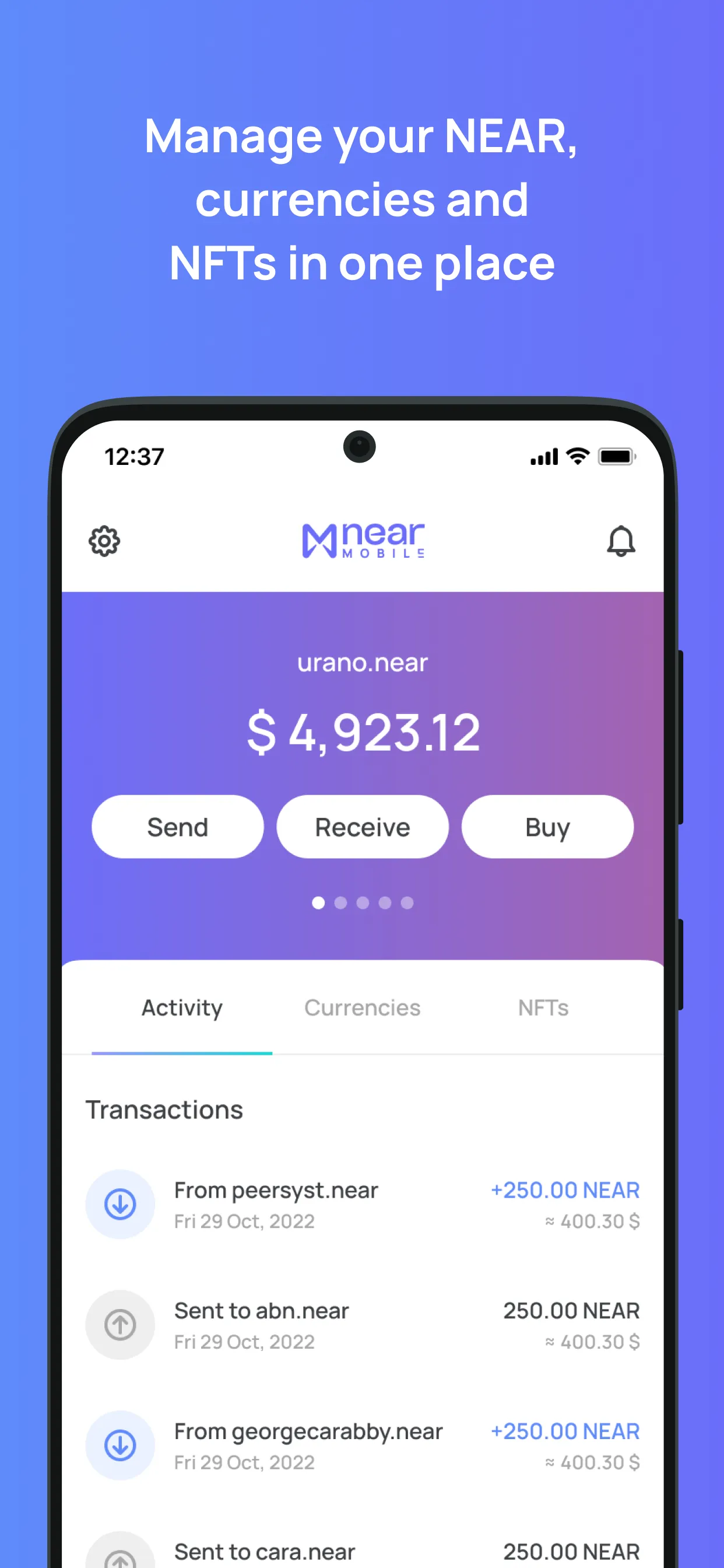 NEAR Mobile - Crypto Wallet | Indus Appstore | Screenshot