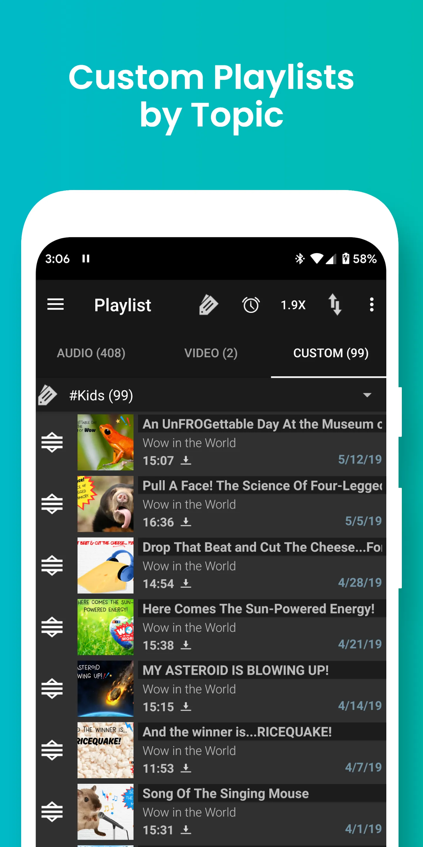 Podcast Addict: Podcast player | Indus Appstore | Screenshot