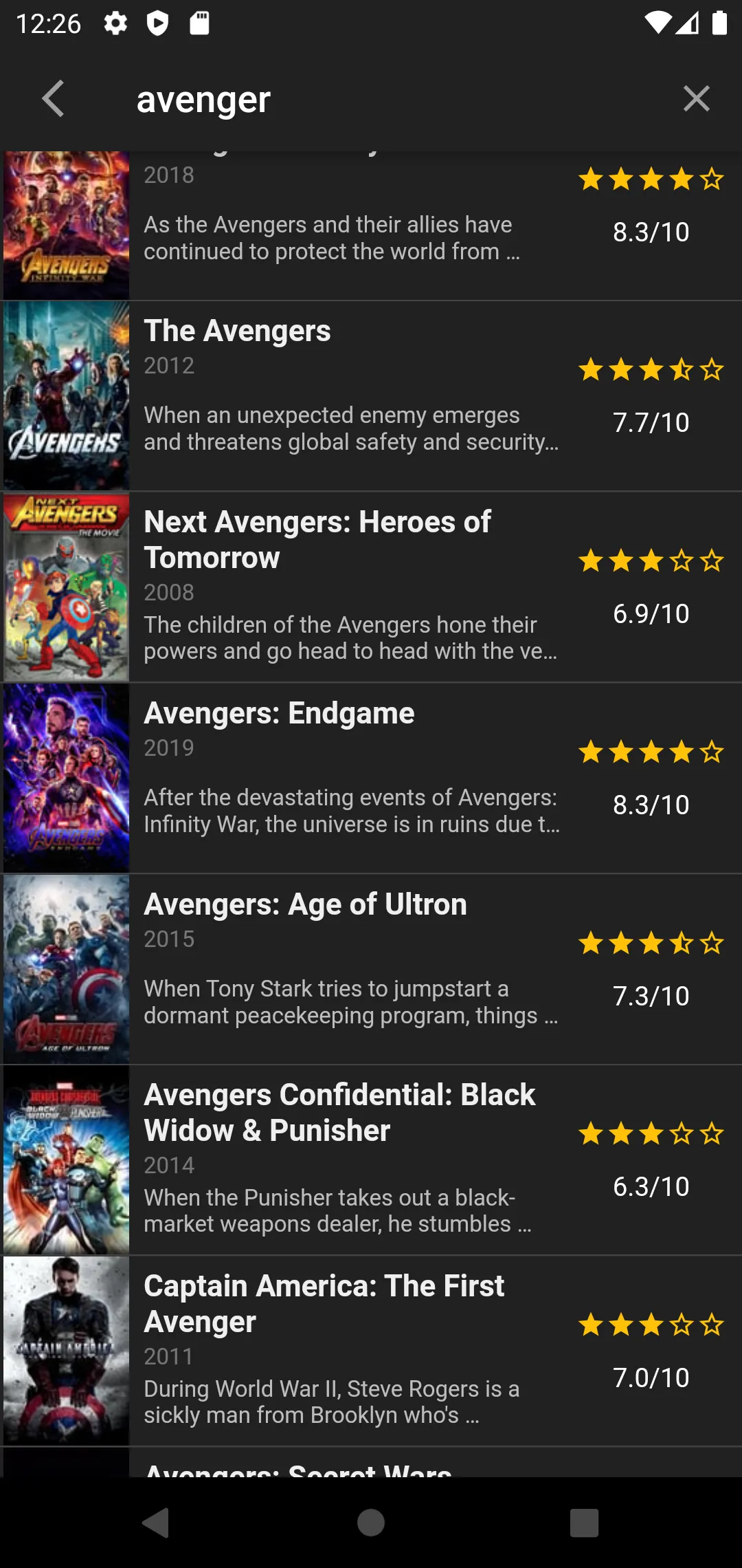 Movie Browser | Indus Appstore | Screenshot