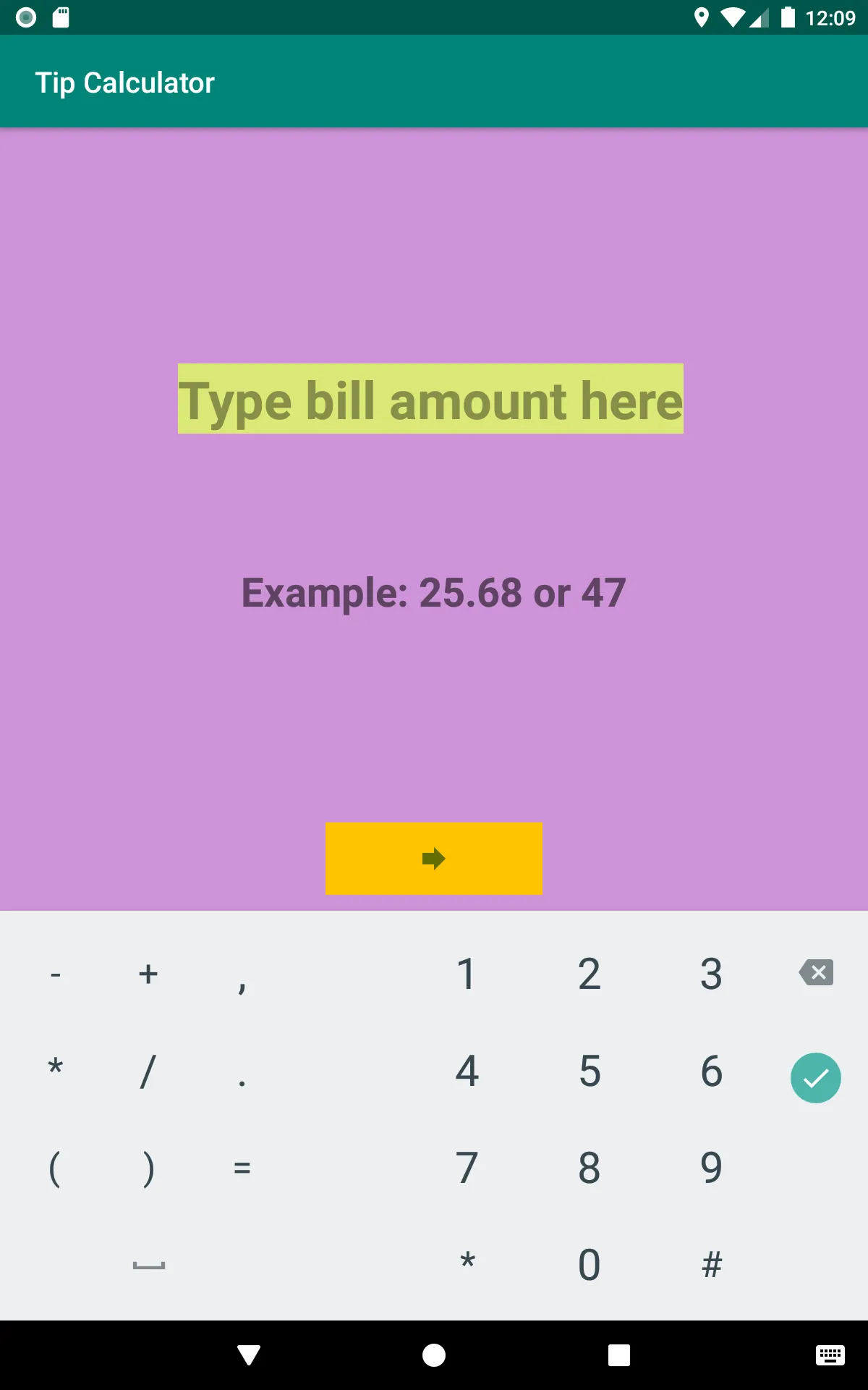 Tip calculator for seniors | Indus Appstore | Screenshot