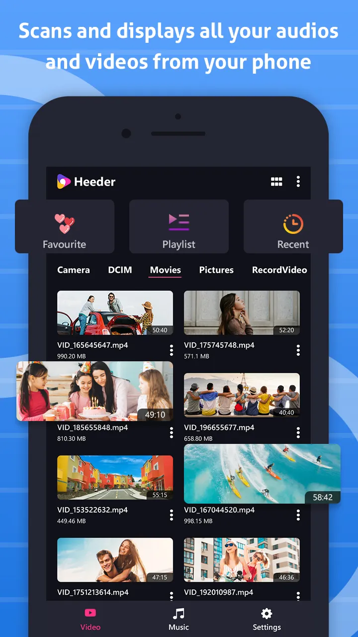 Heeder: Video & Audio Player | Indus Appstore | Screenshot