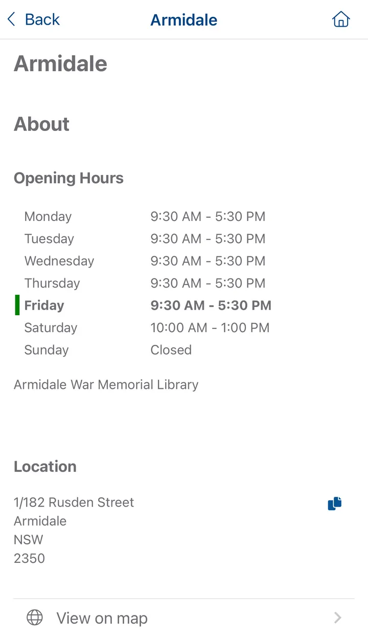 Armidale Regional Libraries | Indus Appstore | Screenshot