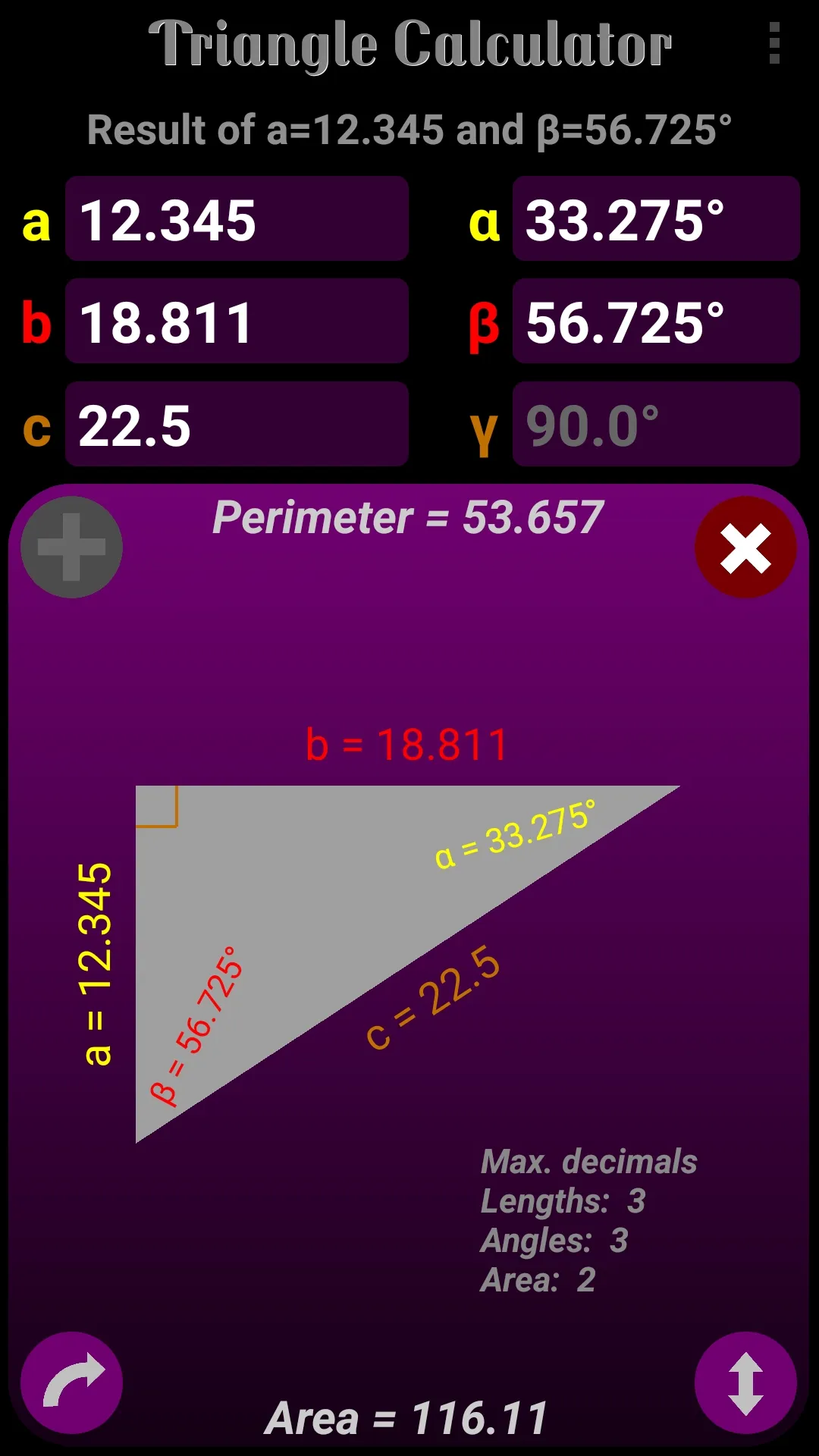 Triangle Calculator | Indus Appstore | Screenshot