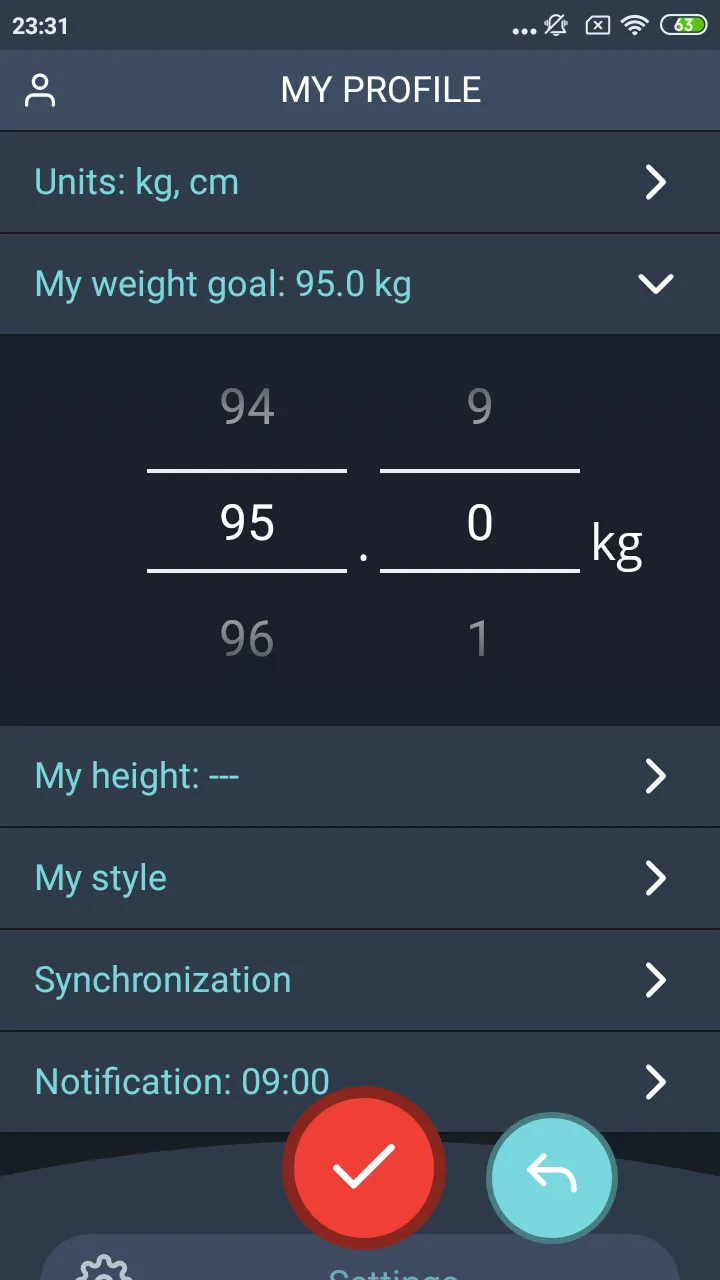 Handy Weight Loss Tracker, BMI | Indus Appstore | Screenshot