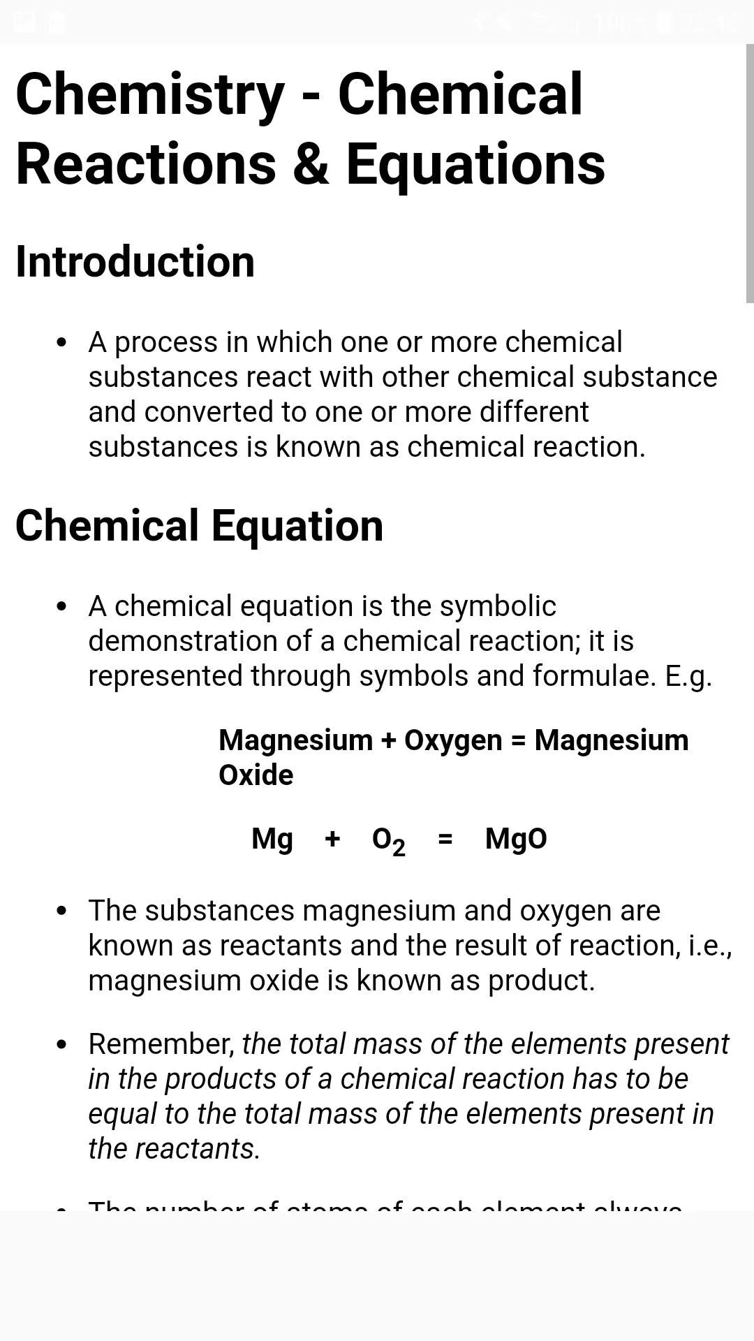 Chemistry Notes Offline | Indus Appstore | Screenshot