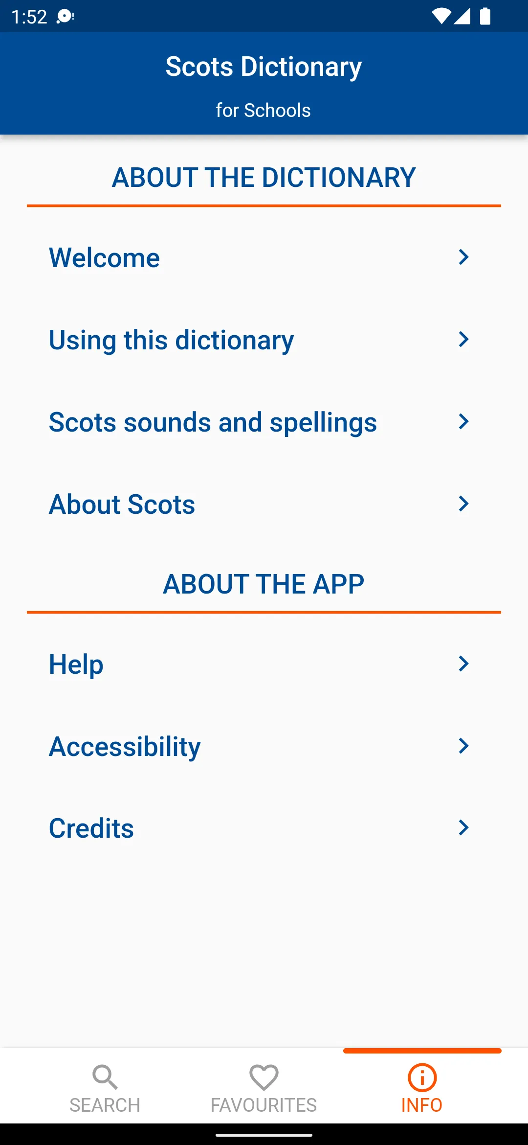 Scots Dictionary for Schools | Indus Appstore | Screenshot