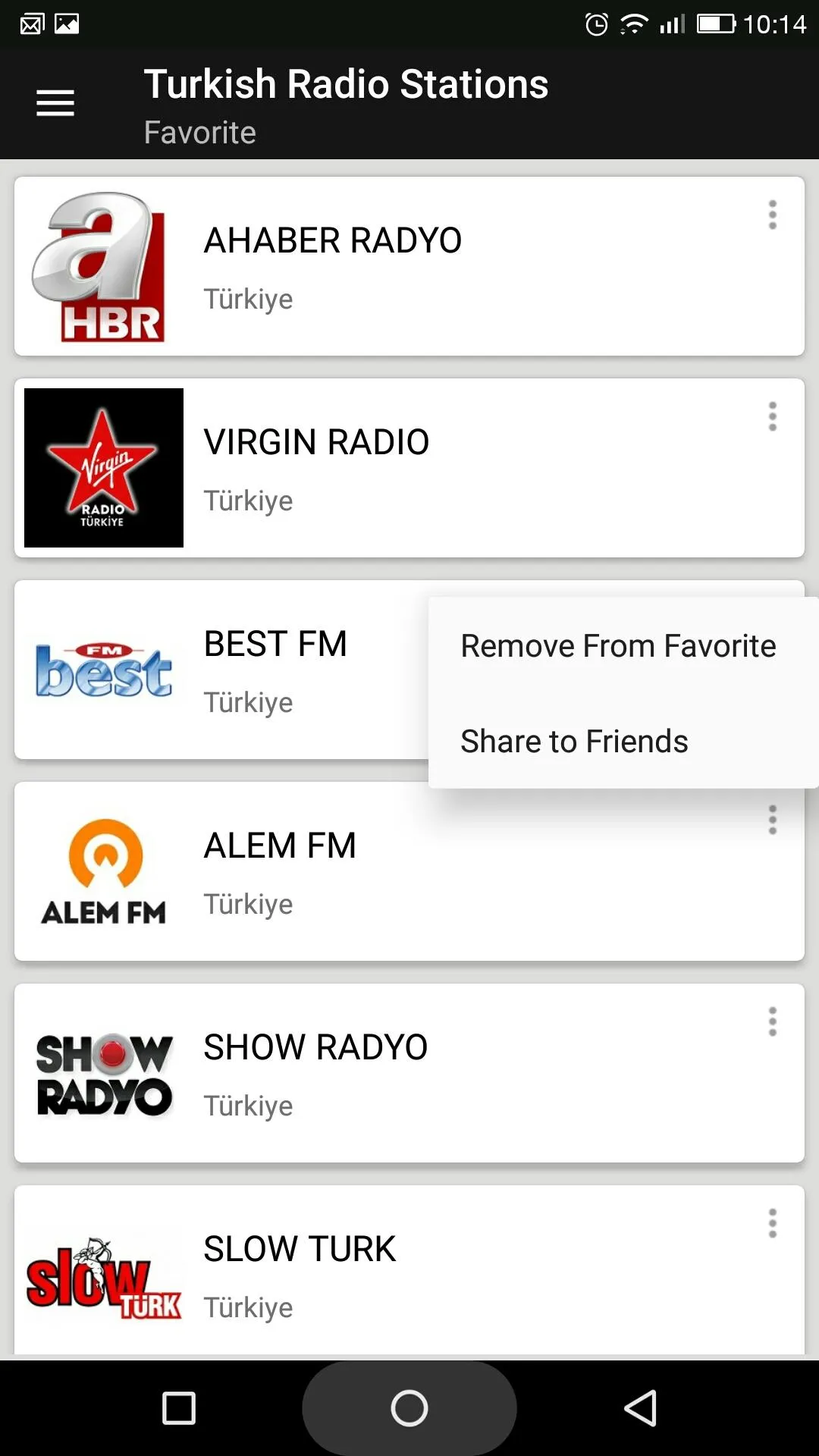 Turkish Radio Stations | Indus Appstore | Screenshot