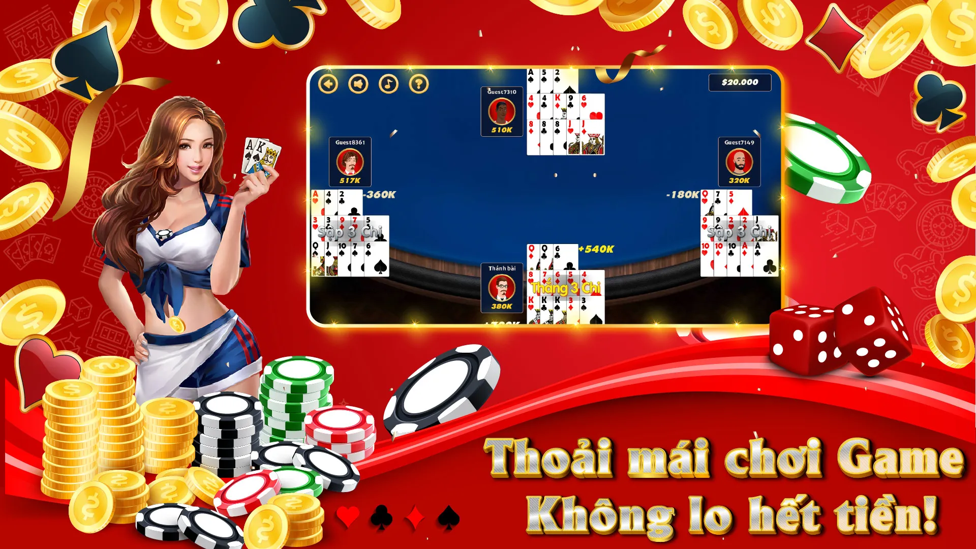 Chinese Poker (Mau Binh) | Indus Appstore | Screenshot