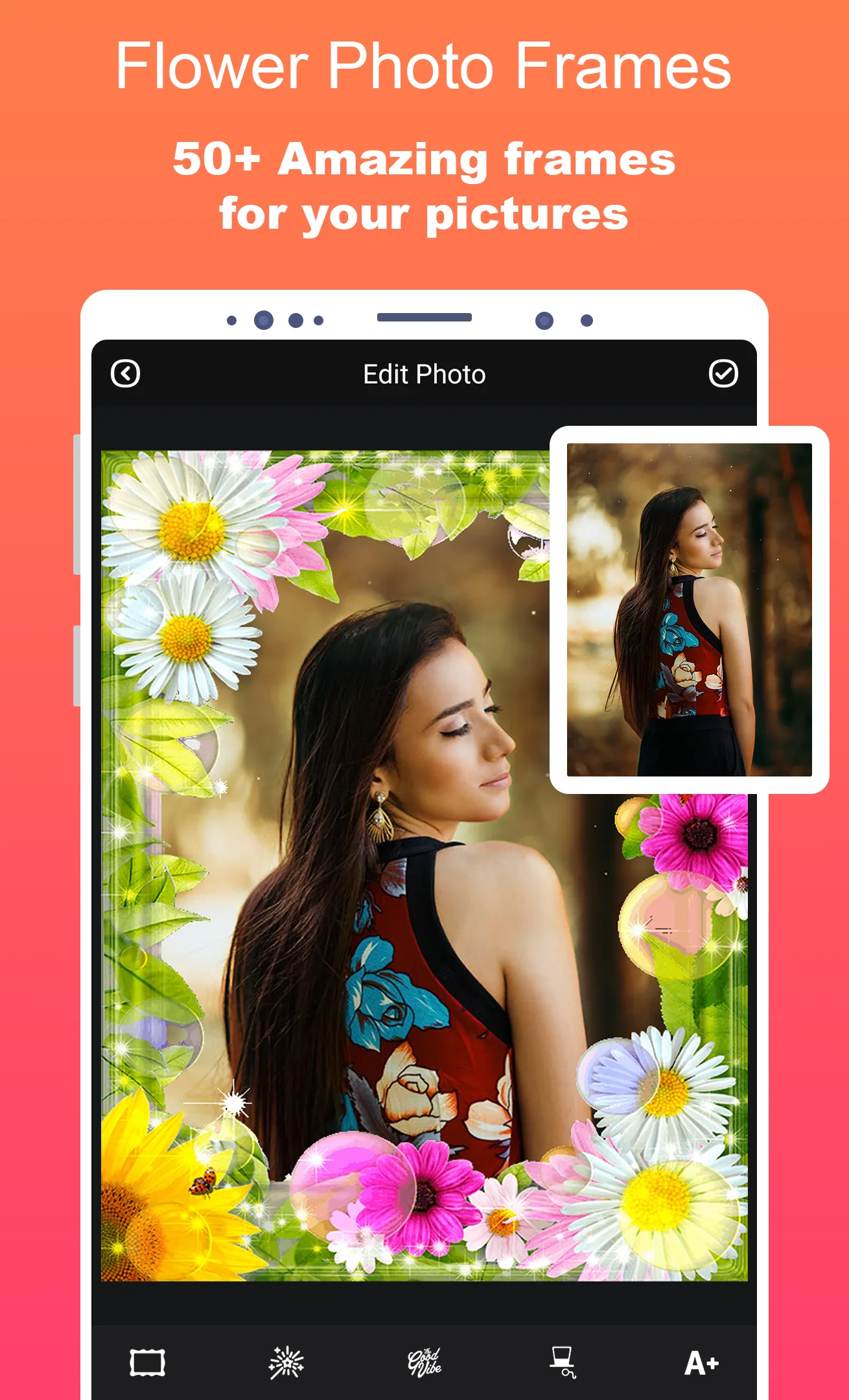 Flowers Frames Photo Editor | Indus Appstore | Screenshot