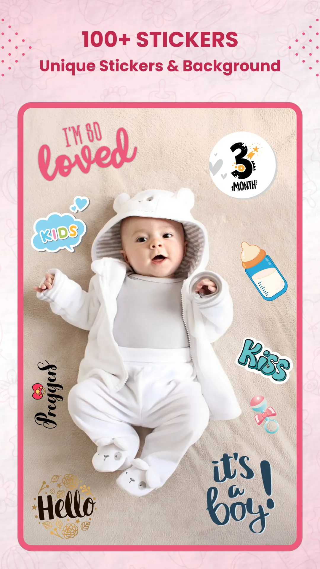 Baby Month Photo Frame Collage | Indus Appstore | Screenshot