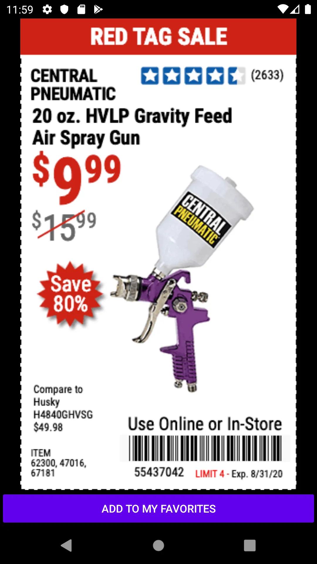 Discout Coupons Harbor Freight | Indus Appstore | Screenshot