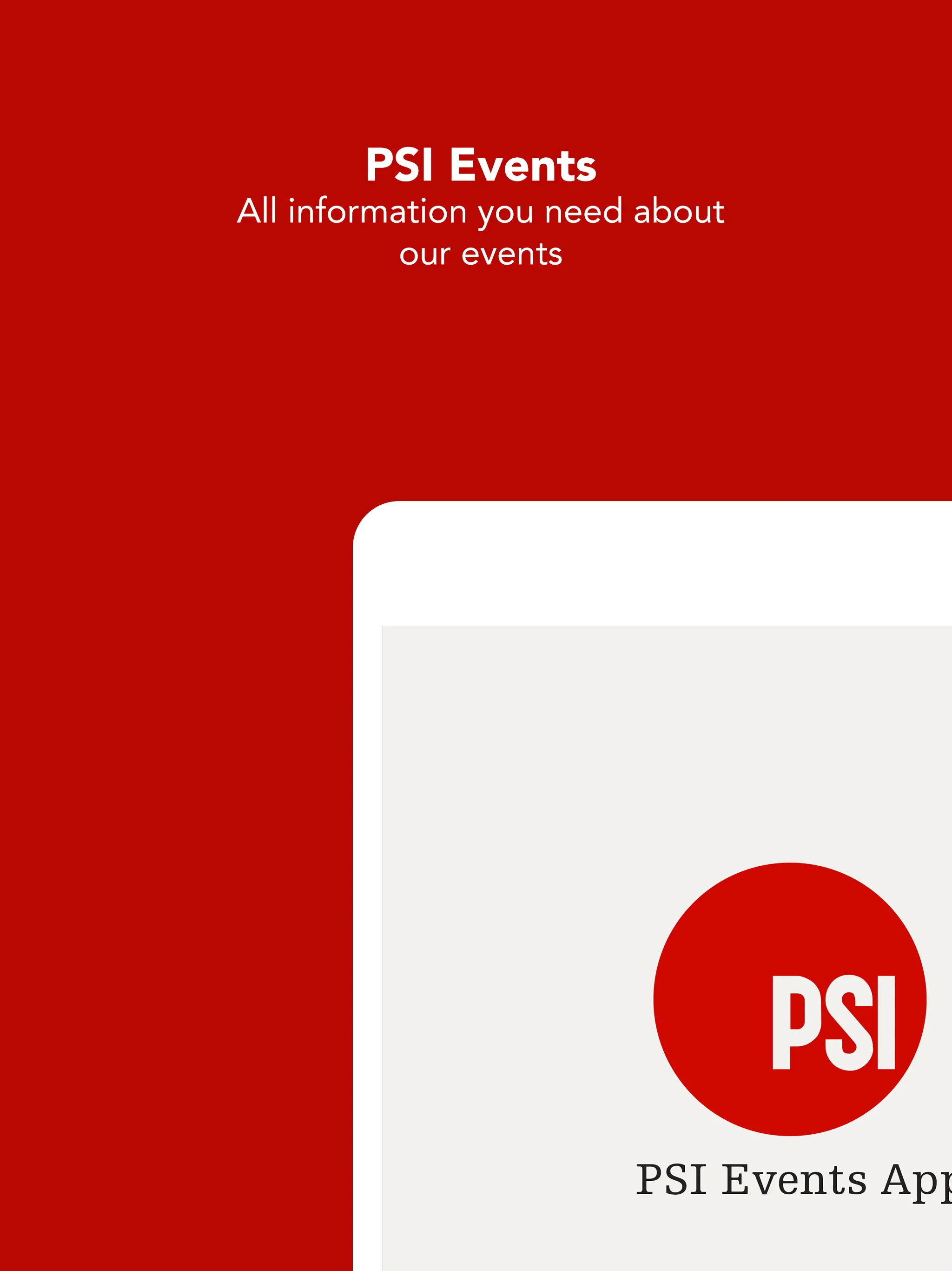 PSI Events App | Indus Appstore | Screenshot