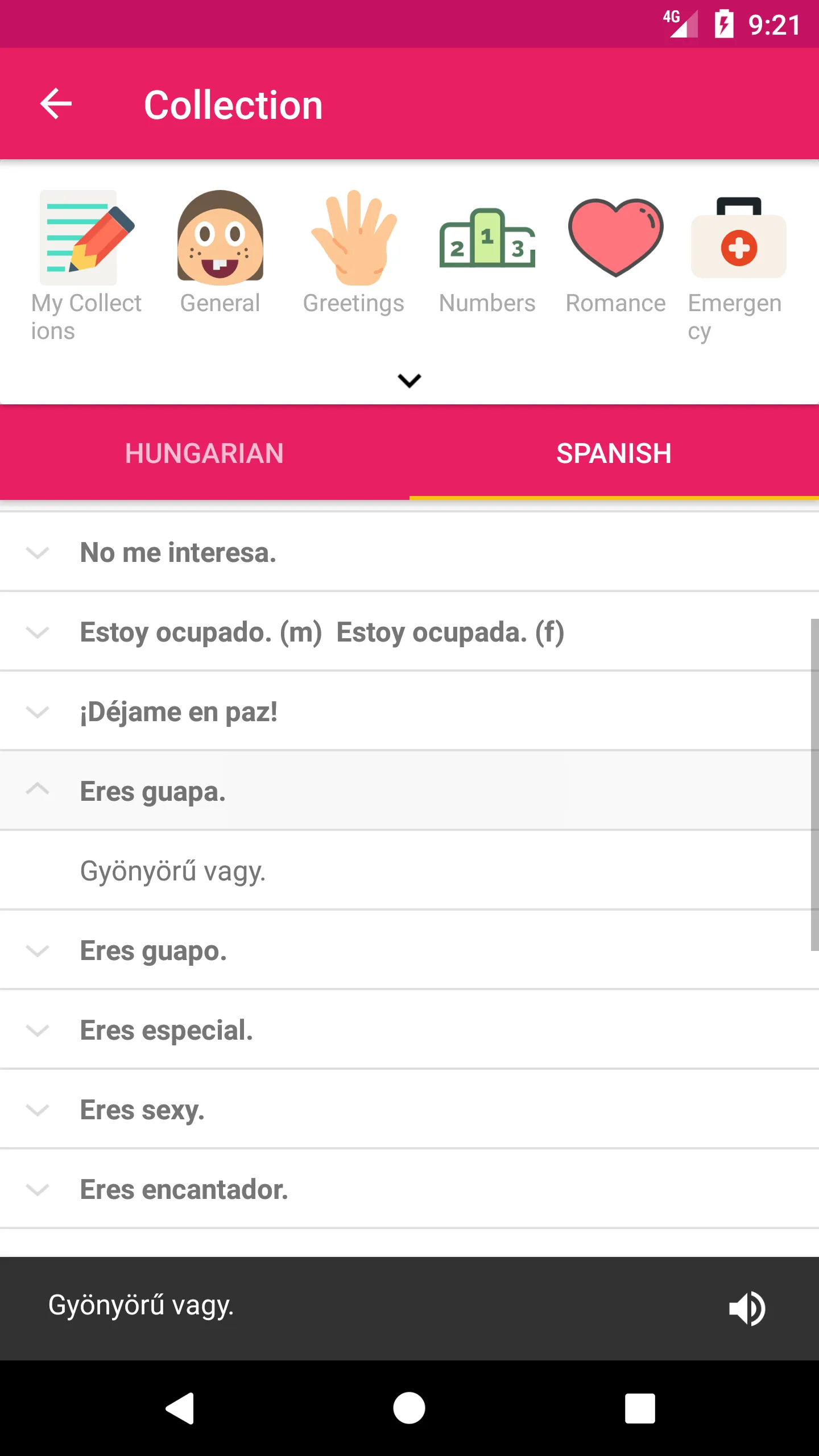 Hungarian Spanish Dictionary | Indus Appstore | Screenshot