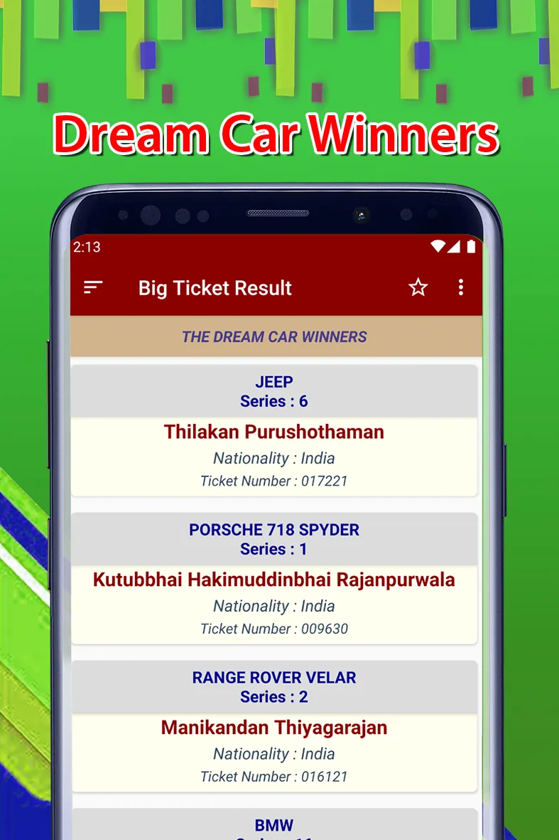 Abu Dhabi Big Ticket Results | Indus Appstore | Screenshot