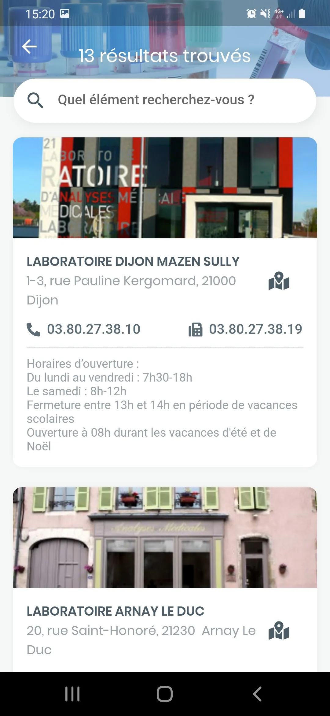 LBM BIOMED 21 - Catalogue des  | Indus Appstore | Screenshot