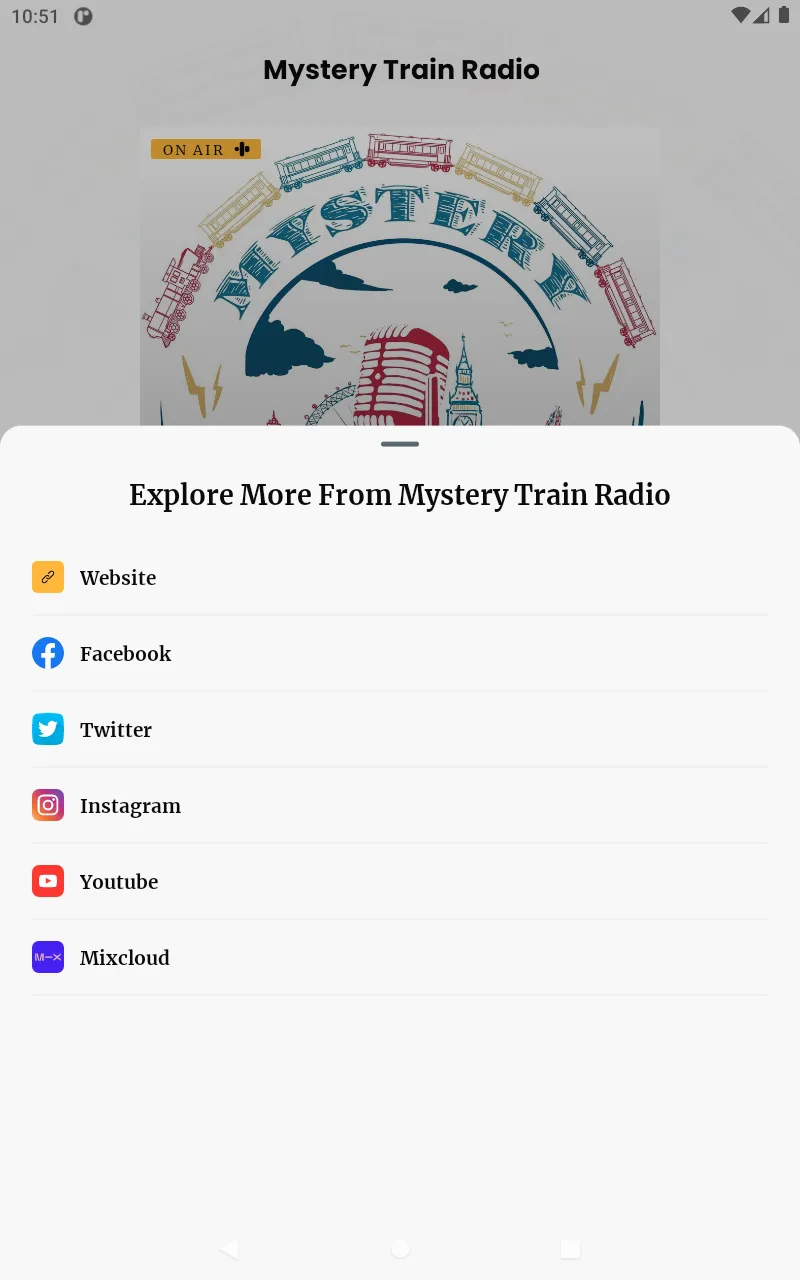 Mystery Train Radio | Indus Appstore | Screenshot