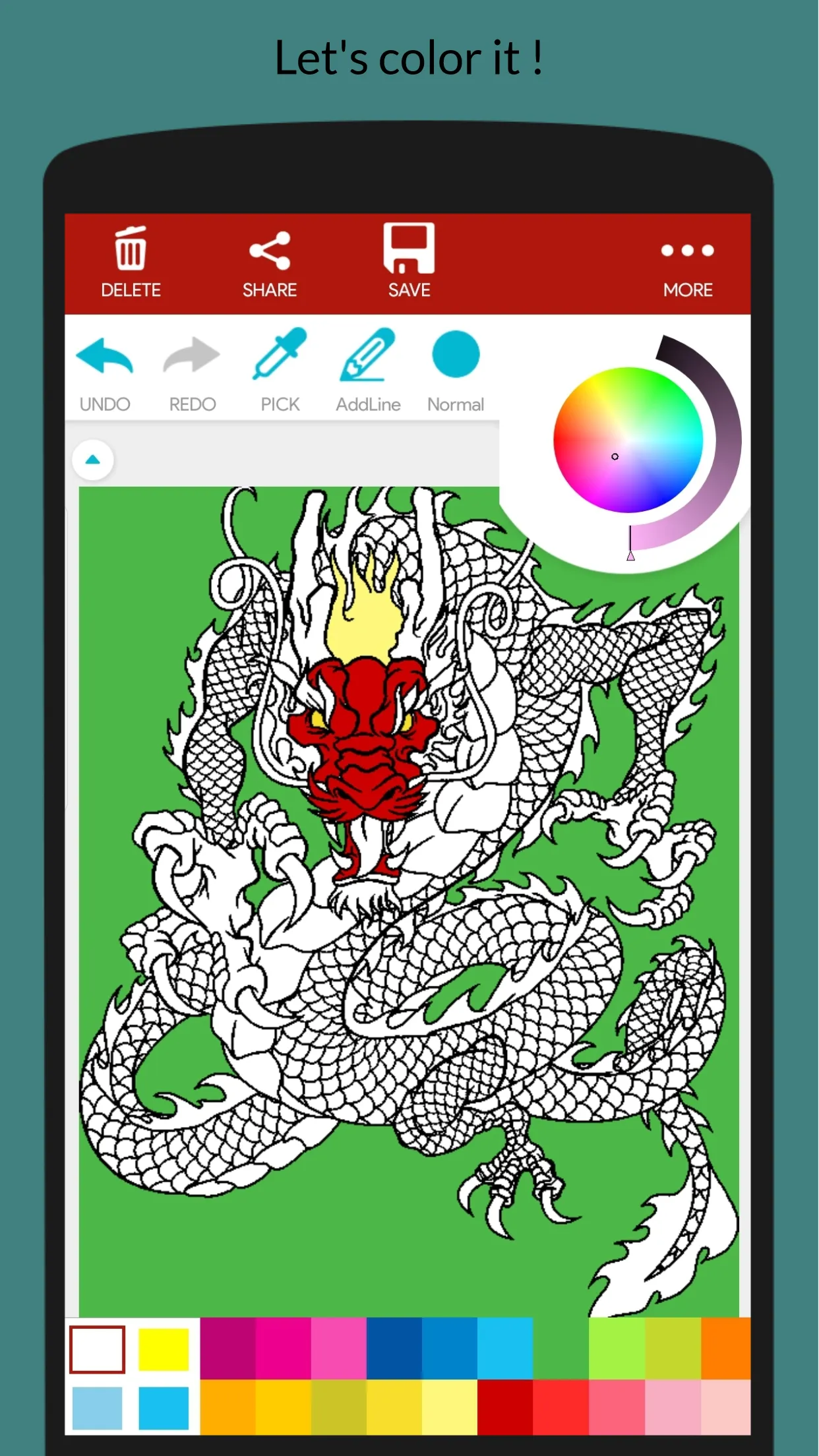 Fantasy Creature Coloring Book | Indus Appstore | Screenshot