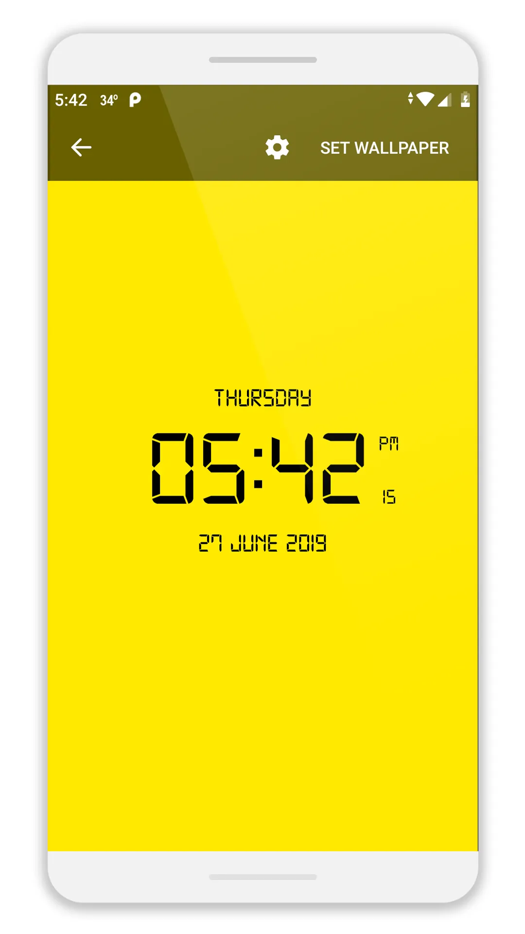 LED Digital Clock Wallpaper | Indus Appstore | Screenshot