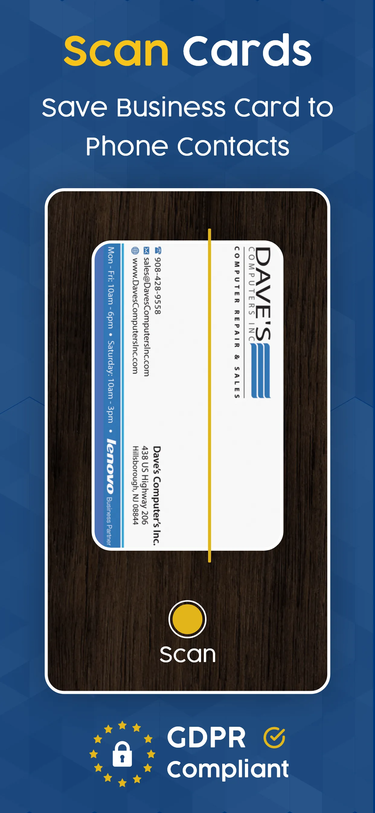 Business Card Scanner & Reader | Indus Appstore | Screenshot