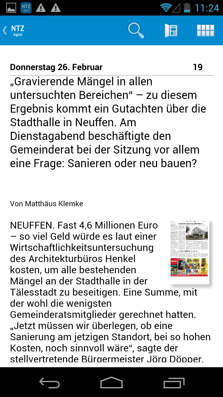 Nürtinger Zeitung digital | Indus Appstore | Screenshot