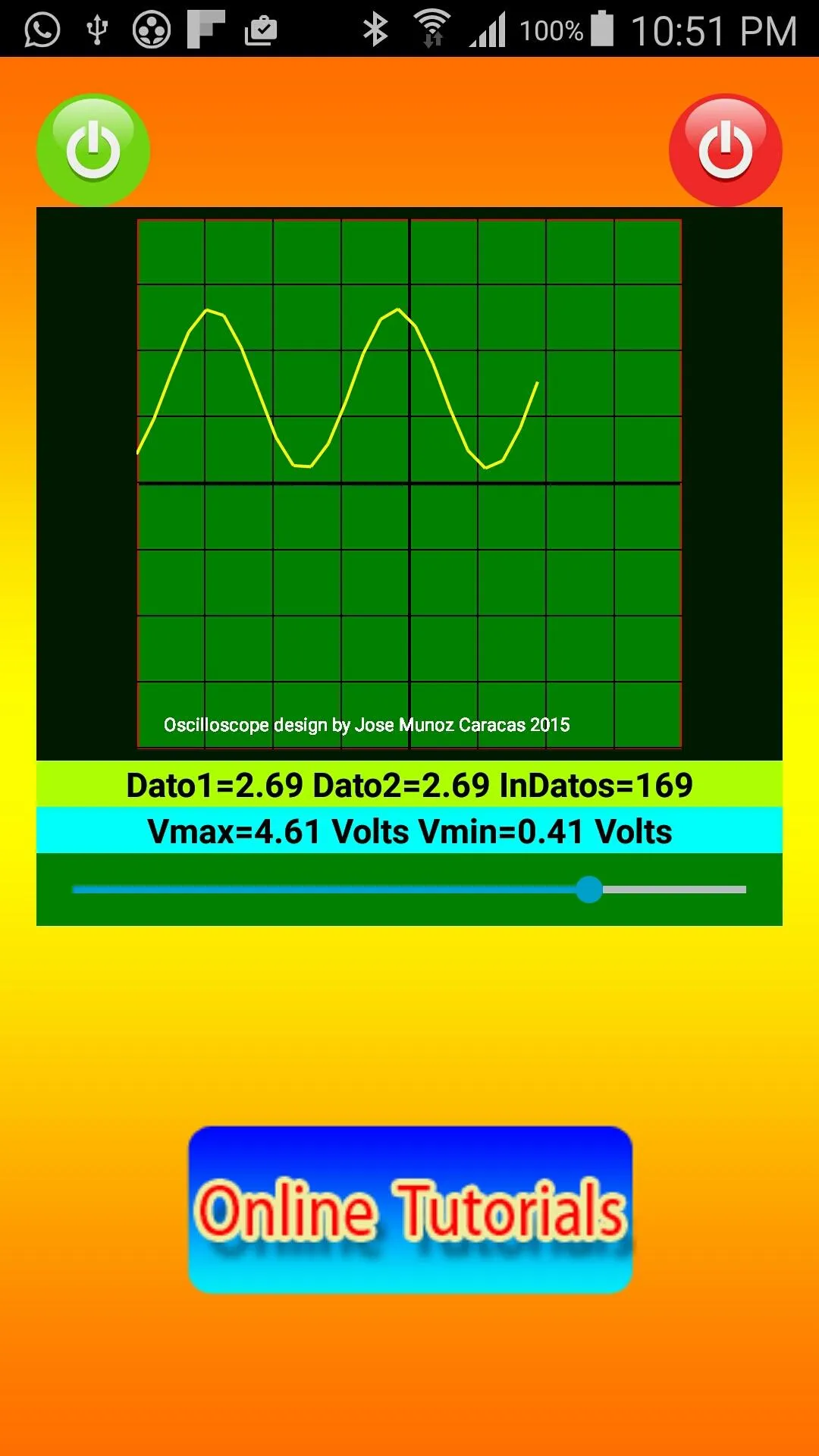 Bluetooth Oscilloscope | Indus Appstore | Screenshot