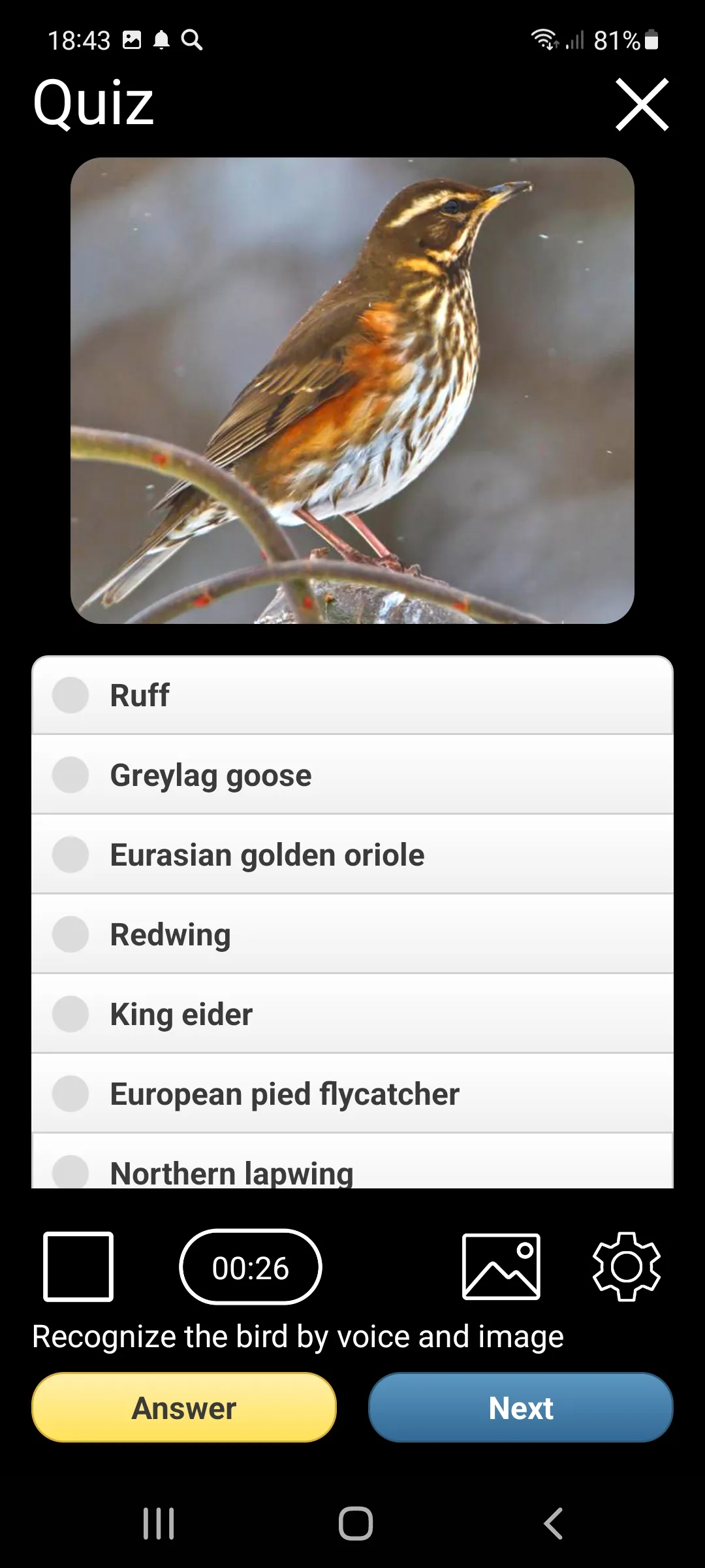 Birds of Europe Field Guide | Indus Appstore | Screenshot