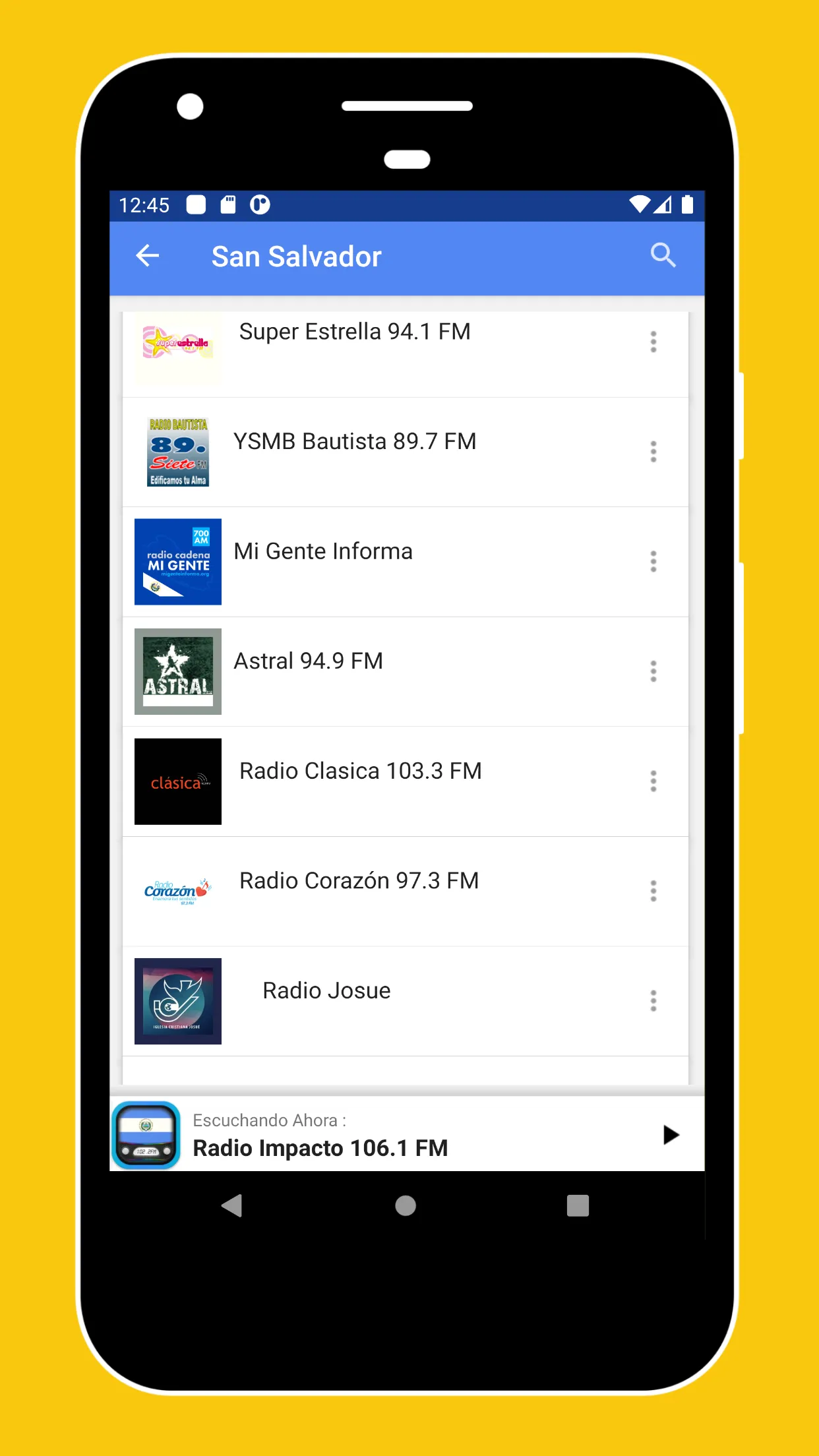 Radio El Salvador + Radio FM | Indus Appstore | Screenshot