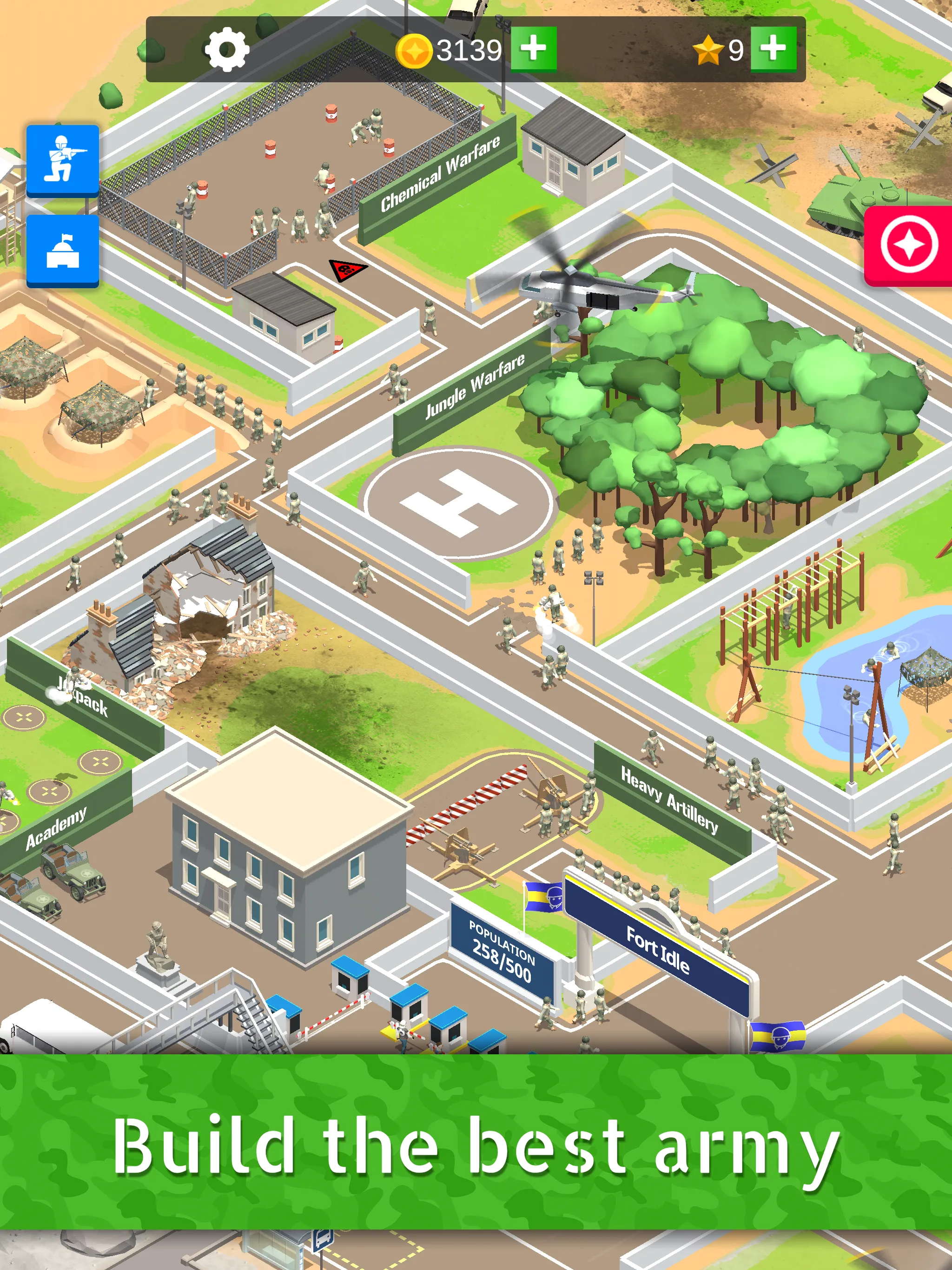 Idle Army Base: Tycoon Game | Indus Appstore | Screenshot