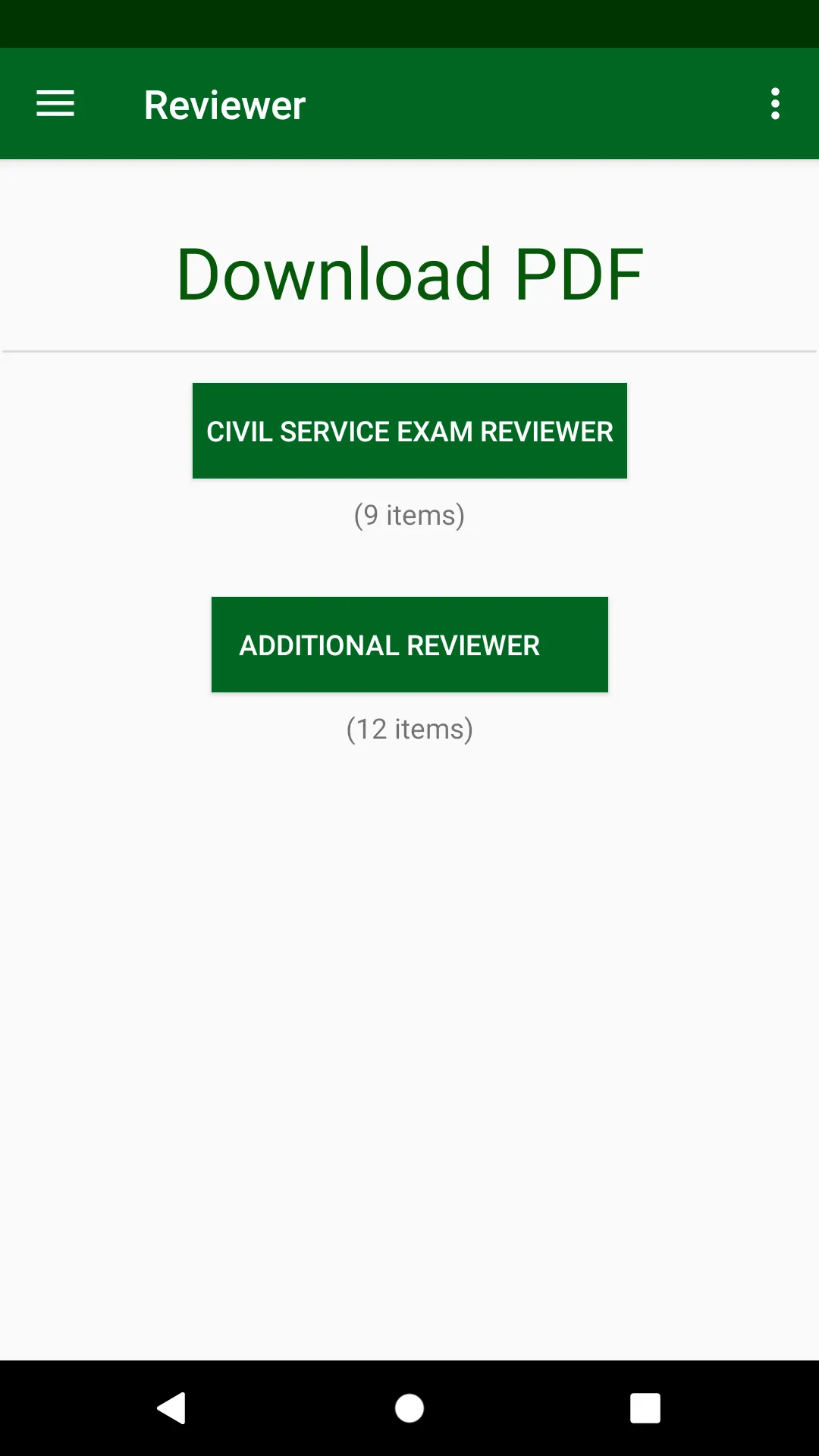 CIVIL SERVICE EXAM REVIEWER | Indus Appstore | Screenshot