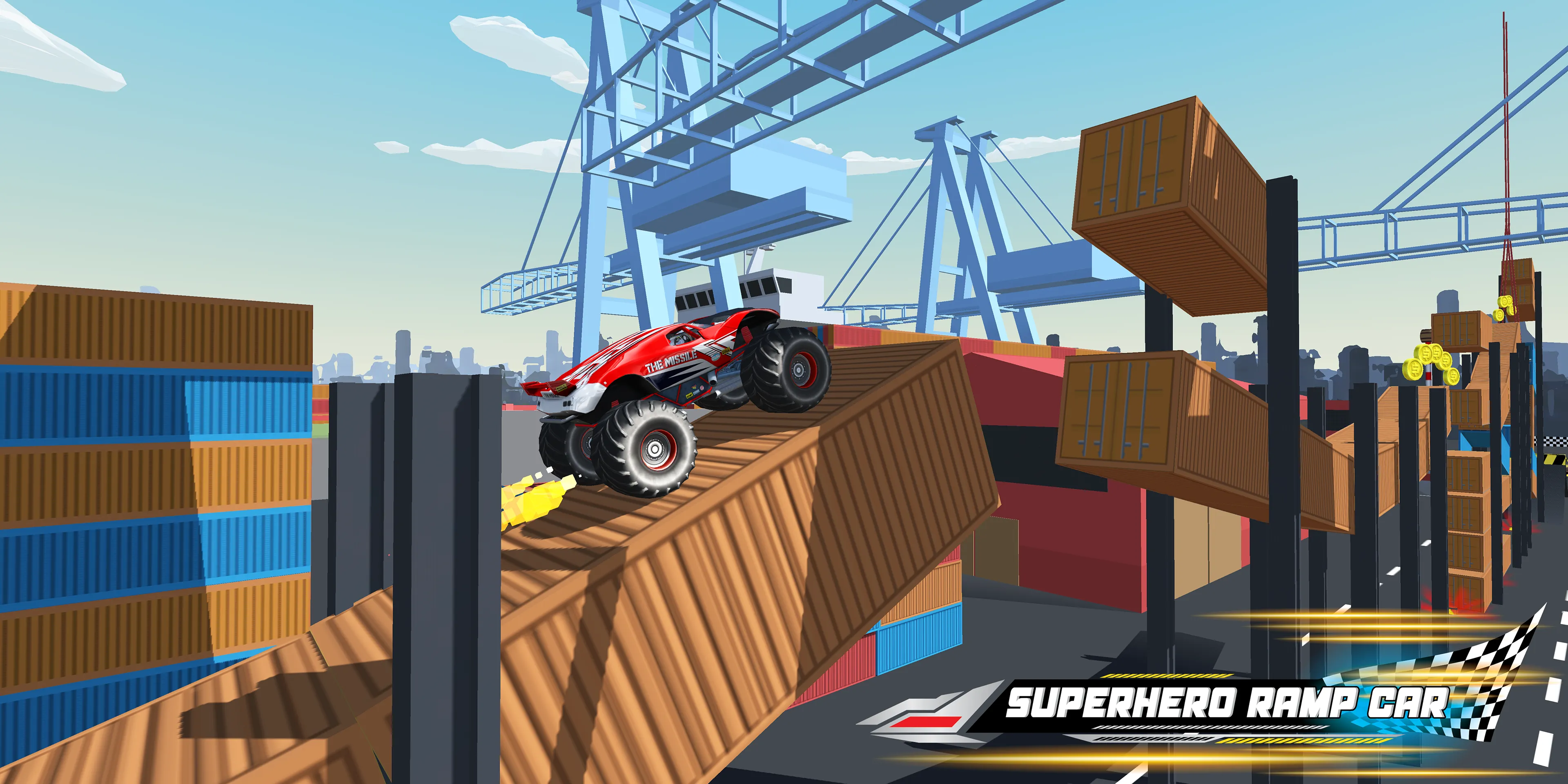 Superhero Mega Ramp Car Stunt | Indus Appstore | Screenshot