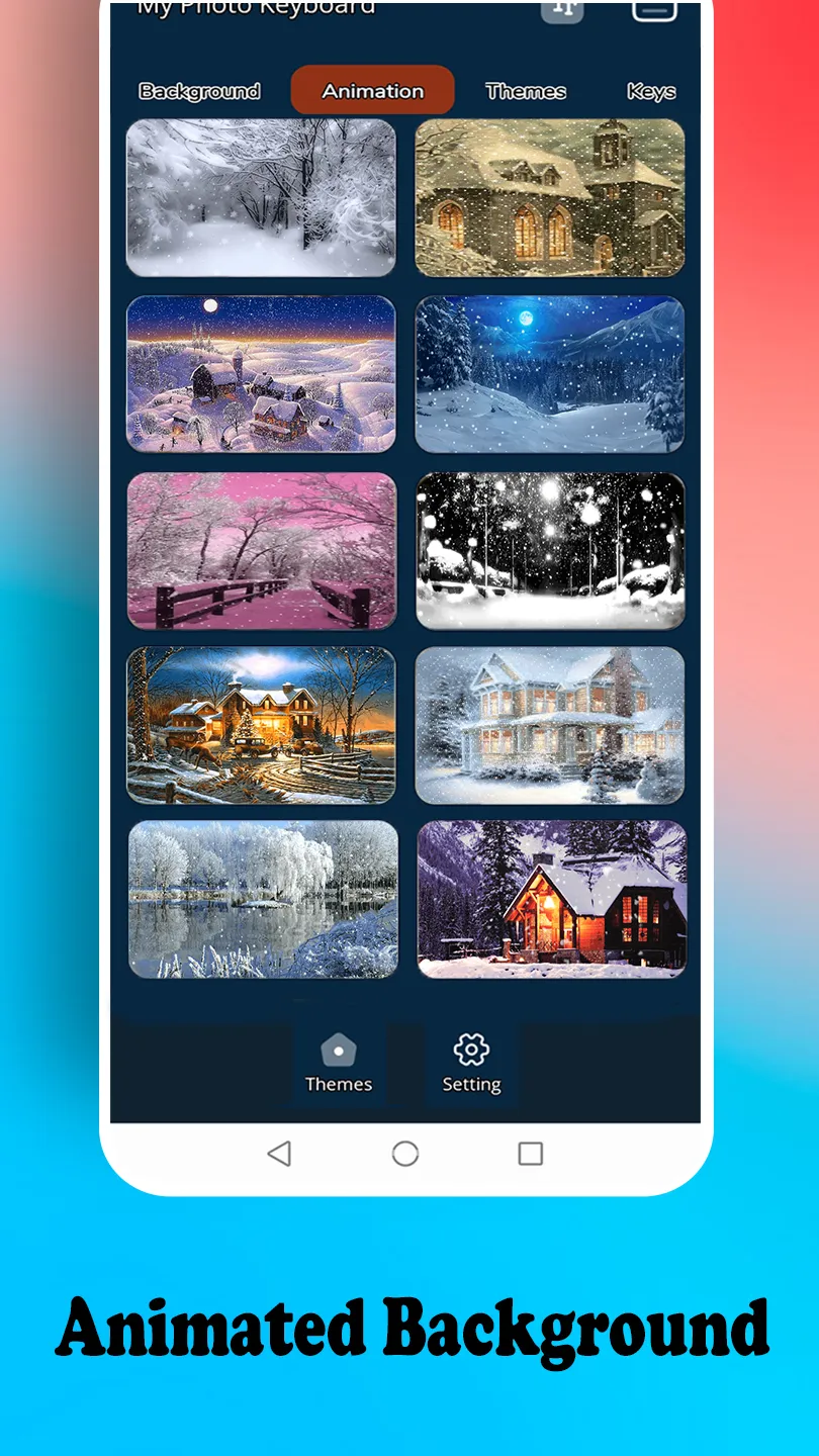 Winter Scene keyboard | Indus Appstore | Screenshot