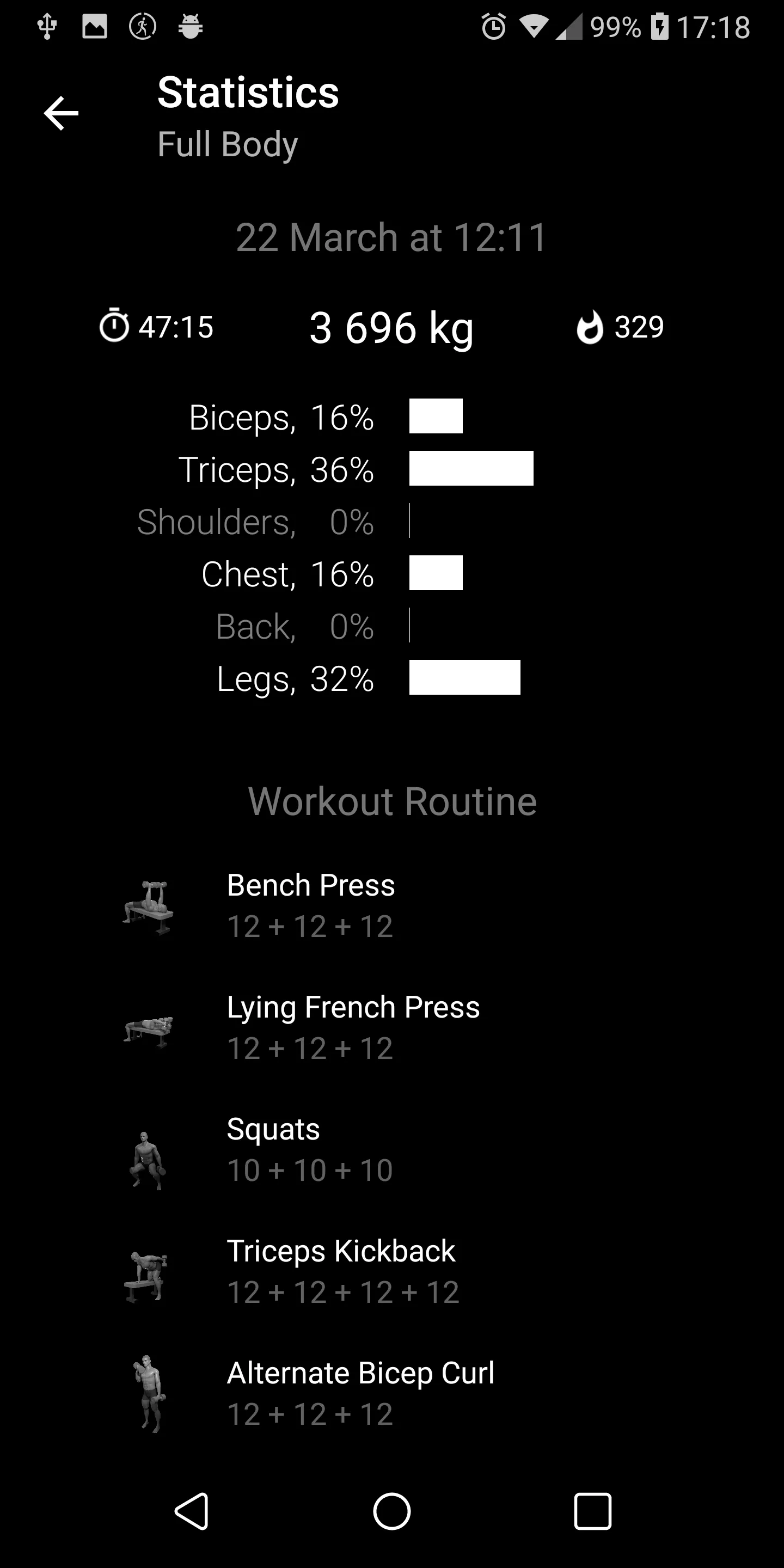 Dumbbell Home Workout | Indus Appstore | Screenshot