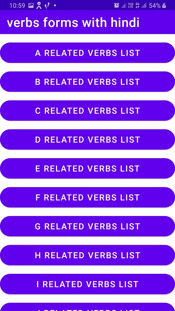 verbs forms with hindi meaning | Indus Appstore | Screenshot