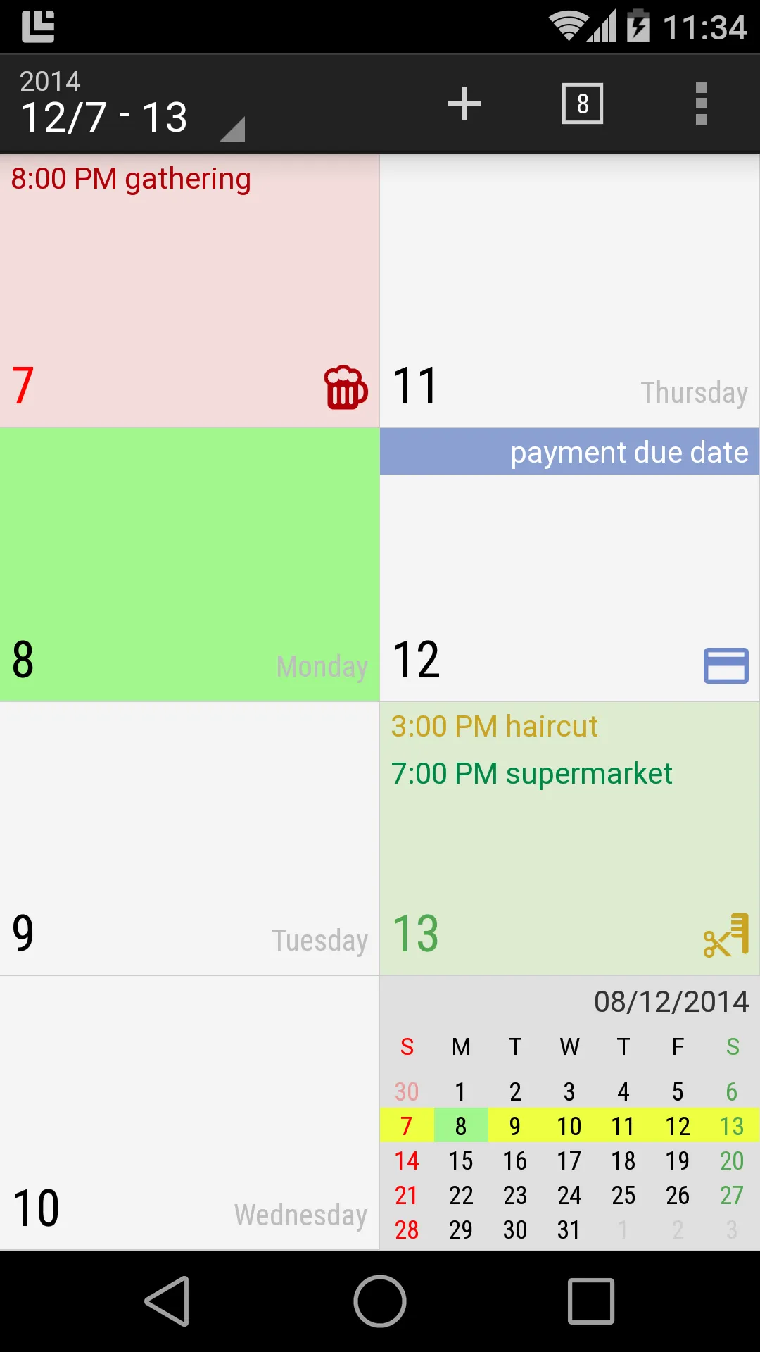 Calendar N | Indus Appstore | Screenshot