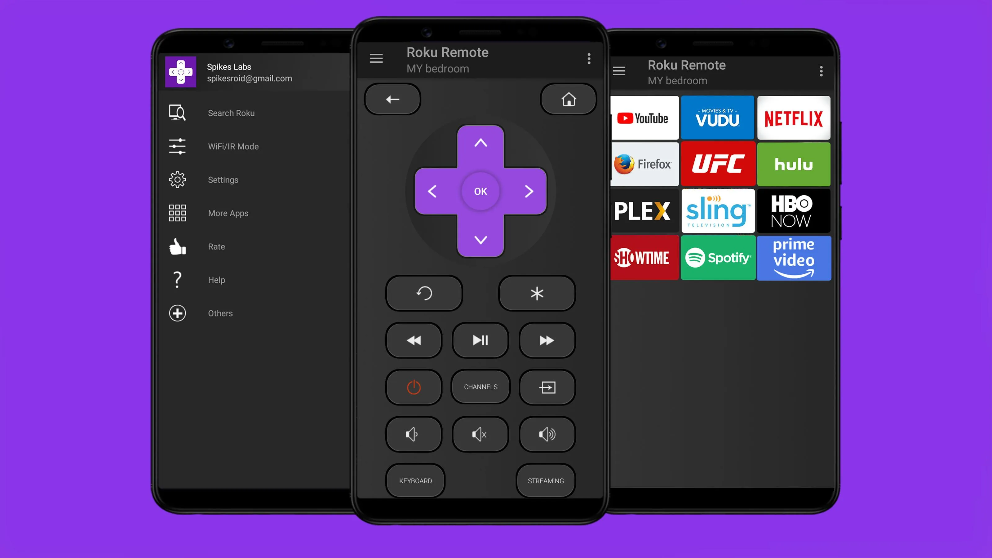 Roku Remote: RoSpikes(WiFi/IR) | Indus Appstore | Screenshot