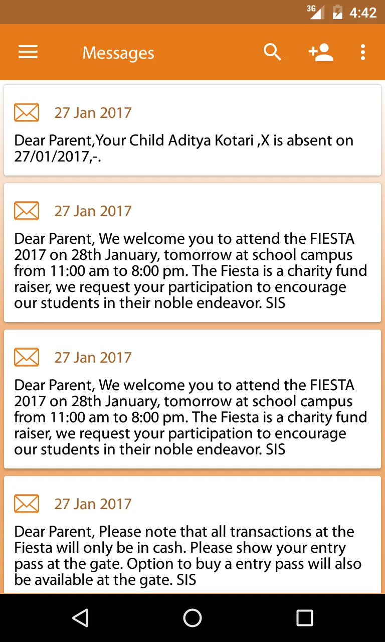 Sree Nidhi Parent Portal | Indus Appstore | Screenshot