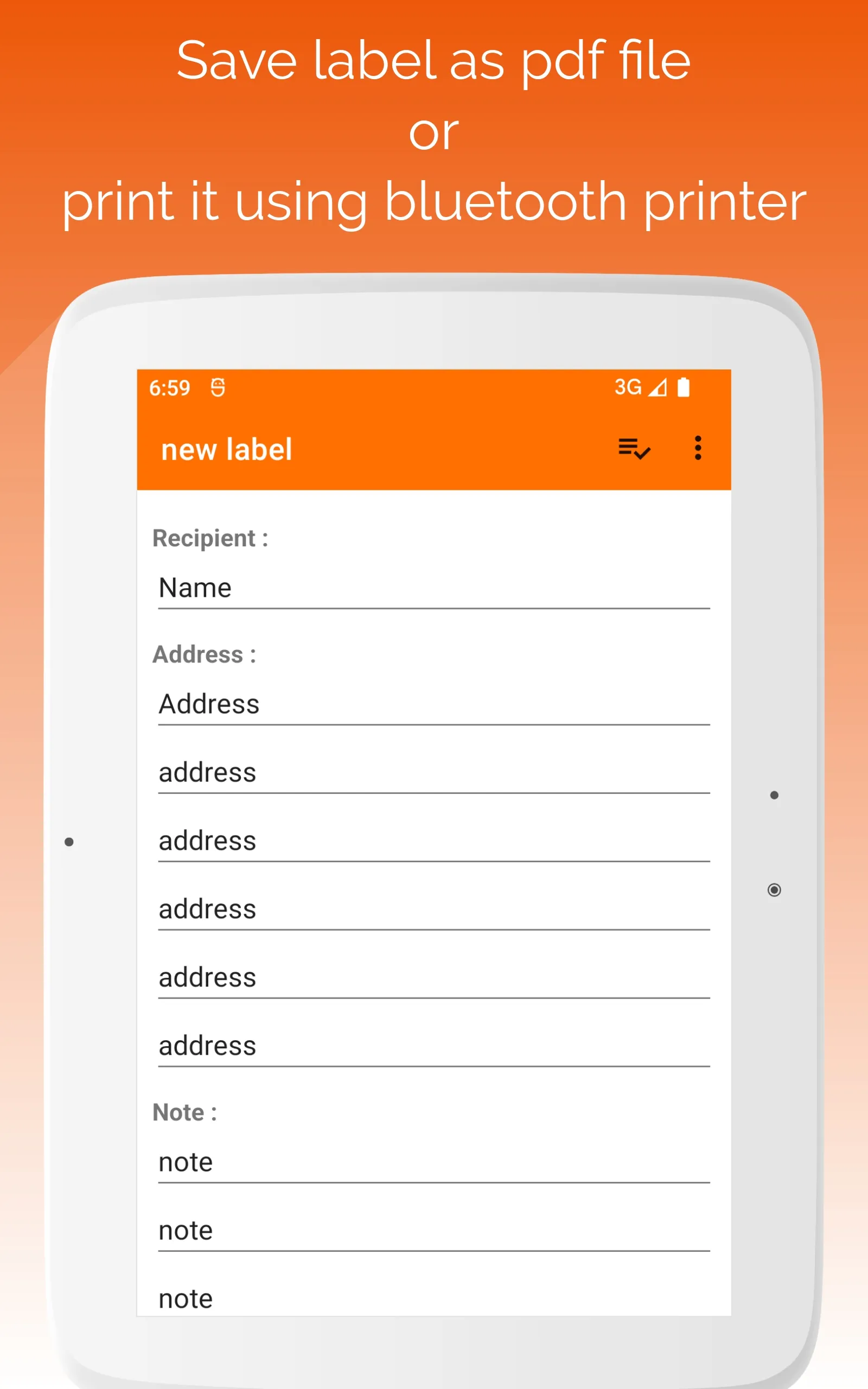 Shipping Label Maker | Indus Appstore | Screenshot