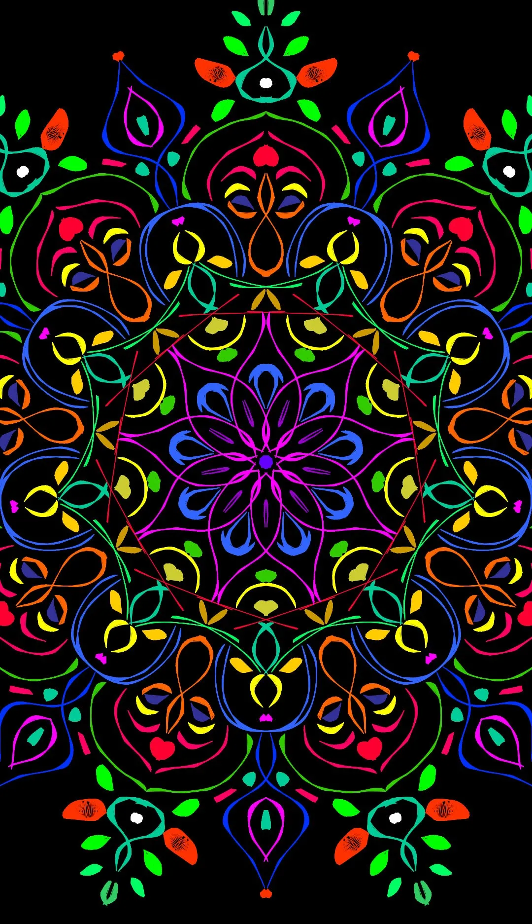 Glow Magic Doodle kaleidoscope | Indus Appstore | Screenshot