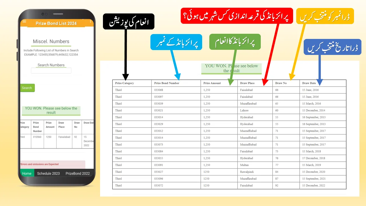 Prize Bond List 2024 | Indus Appstore | Screenshot