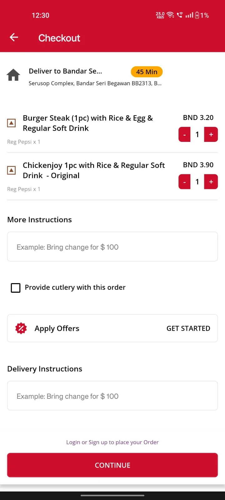 Jollibee Brunei | Indus Appstore | Screenshot