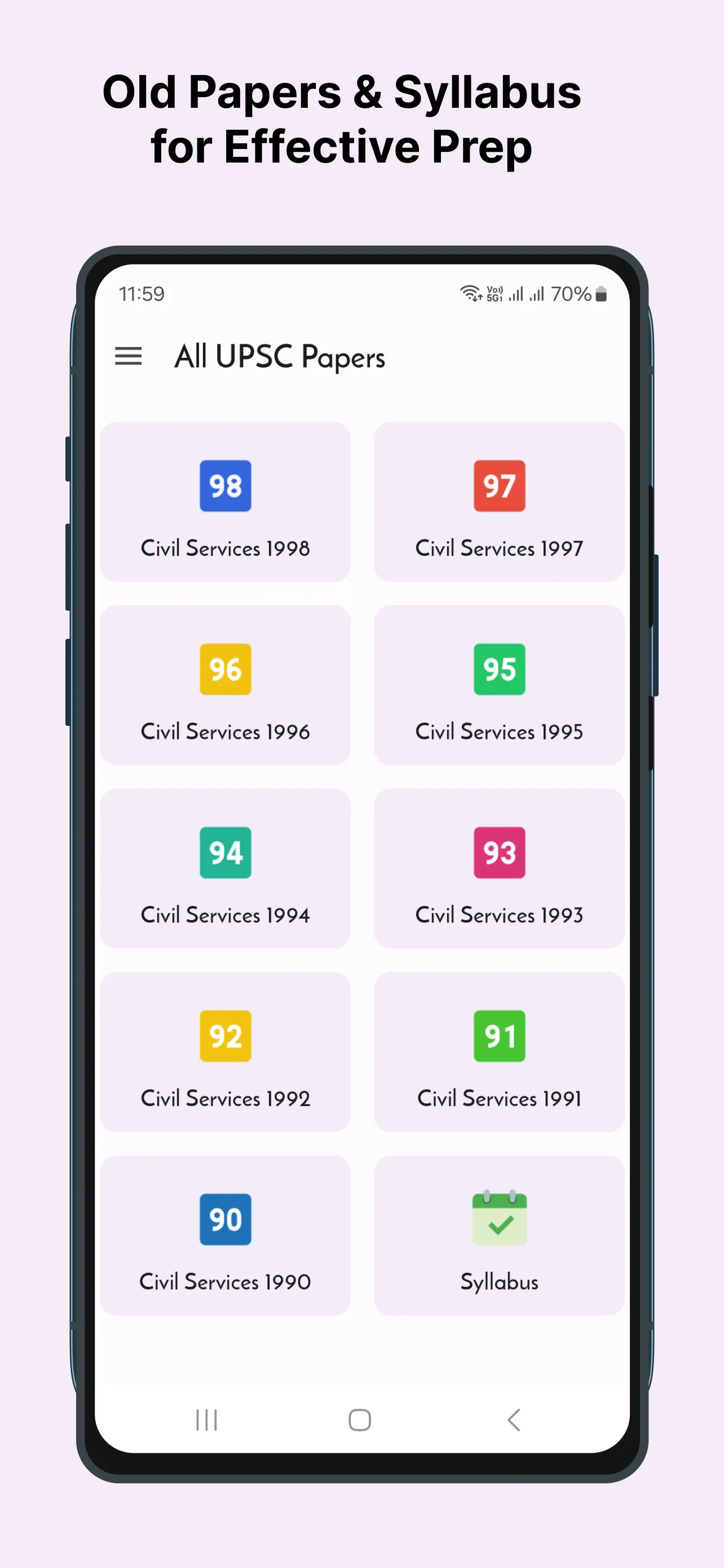 All UPSC Papers Prelims & Main | Indus Appstore | Screenshot