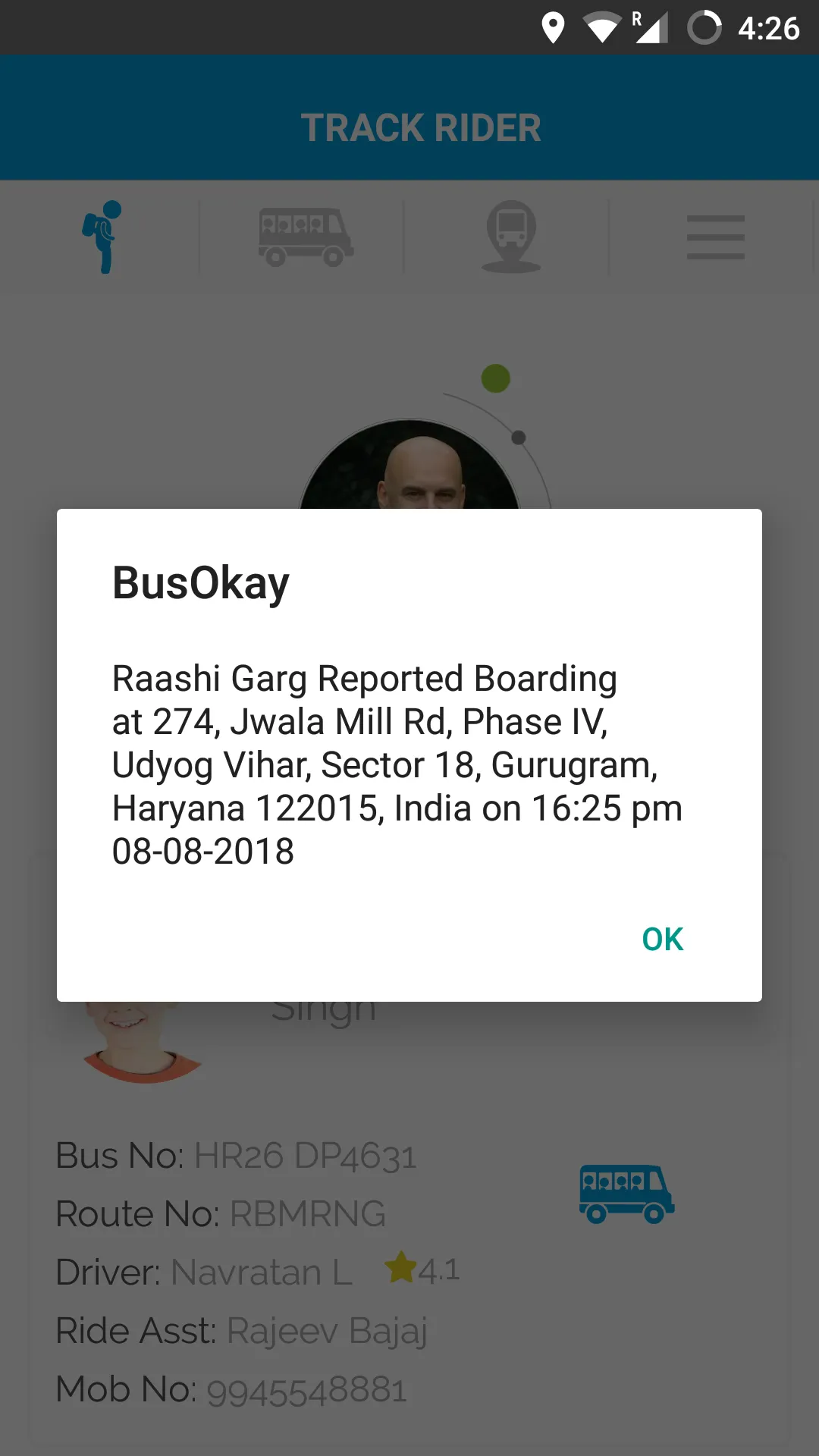 BusOkay Tracking | Indus Appstore | Screenshot