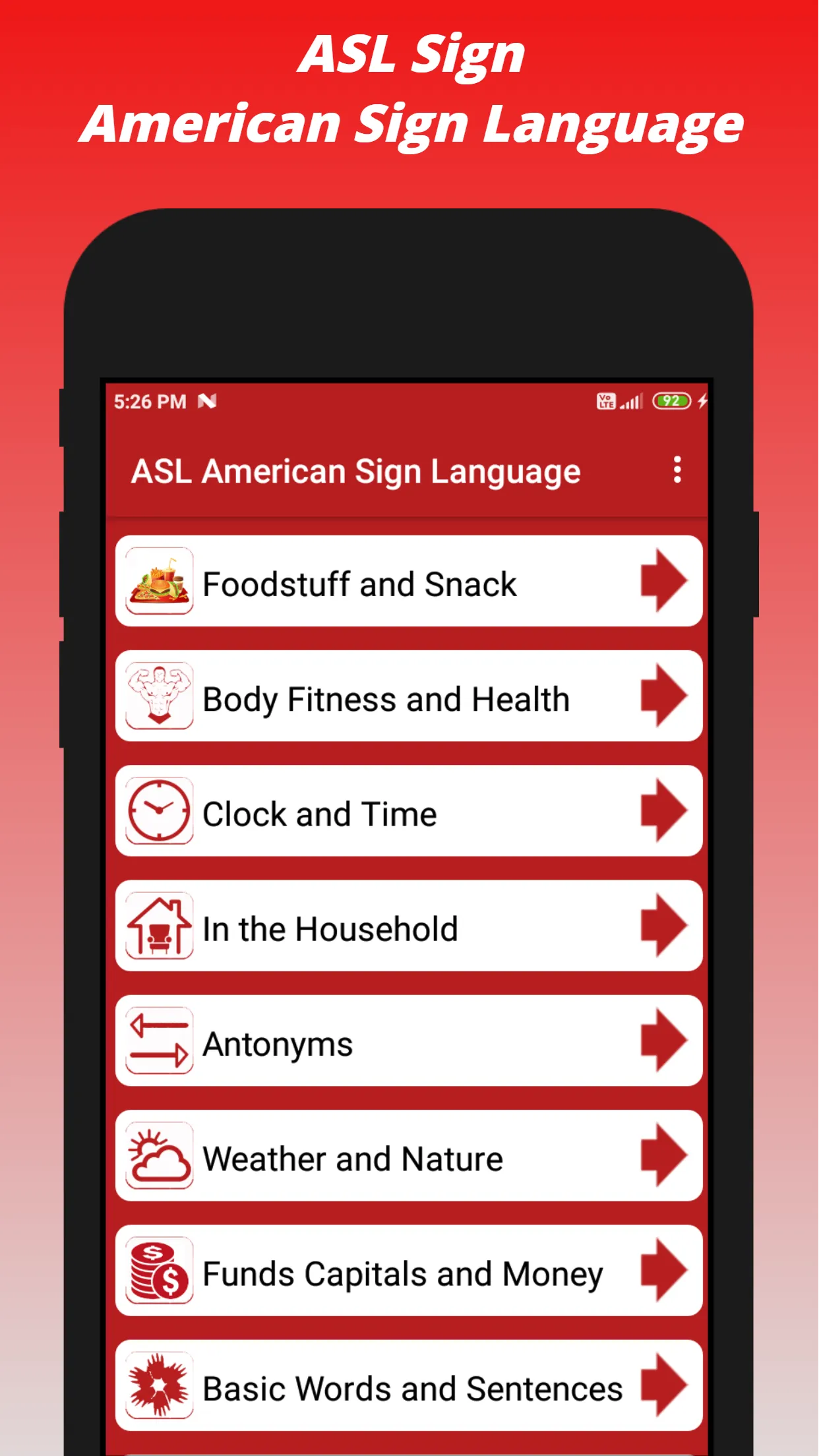 ASL American Sign Language | Indus Appstore | Screenshot